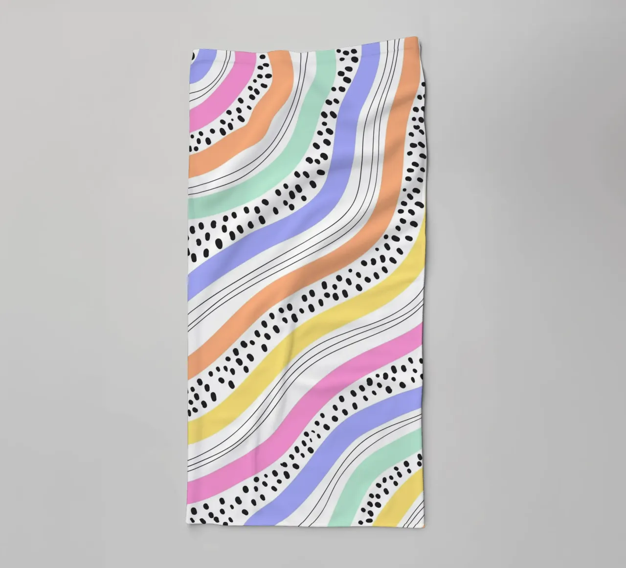 curve color and dot serviette de bain de scoten