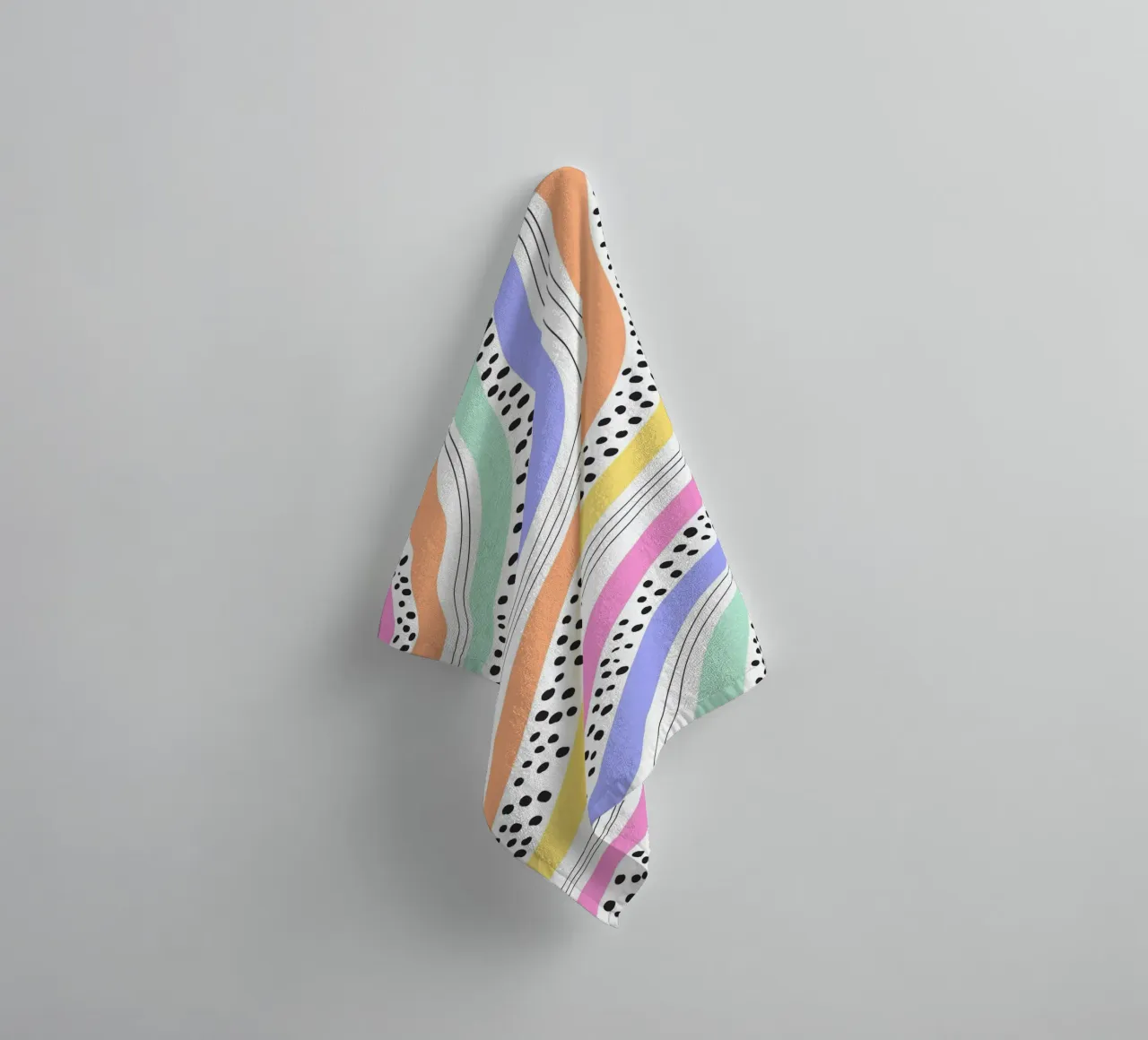 curve color and dot serviette de bain de scoten