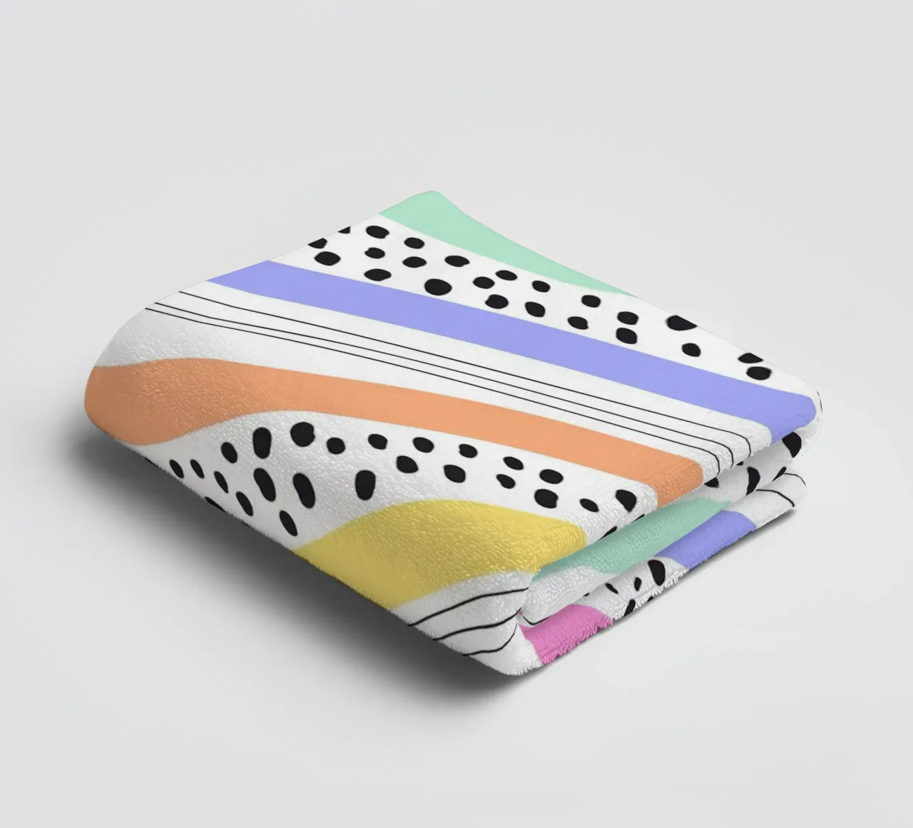 curve color and dot serviette de bain de scoten