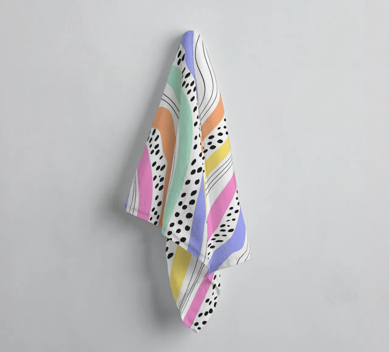 curve color and dot serviette de bain de scoten