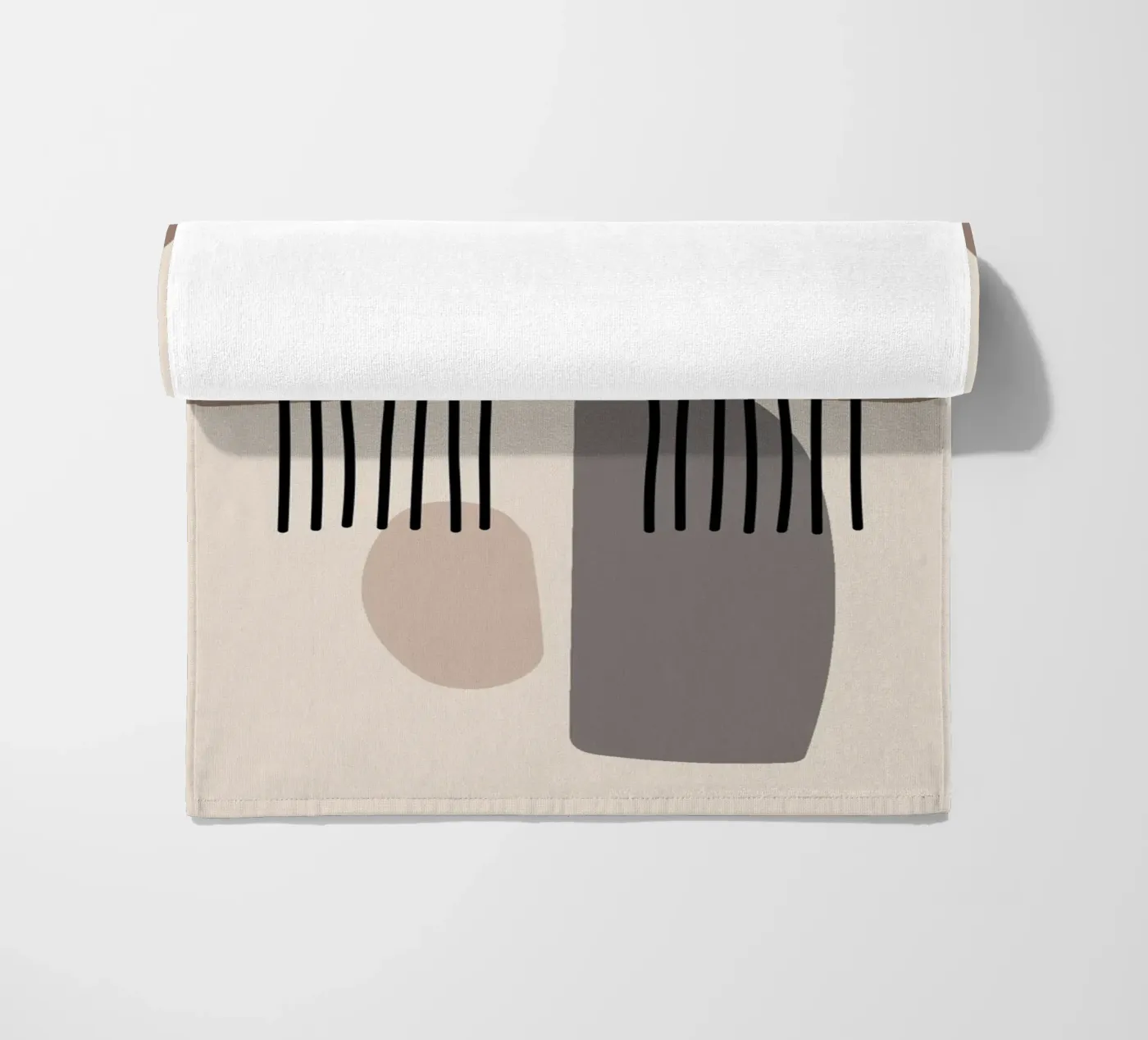 minimal shape beach towel by scoten