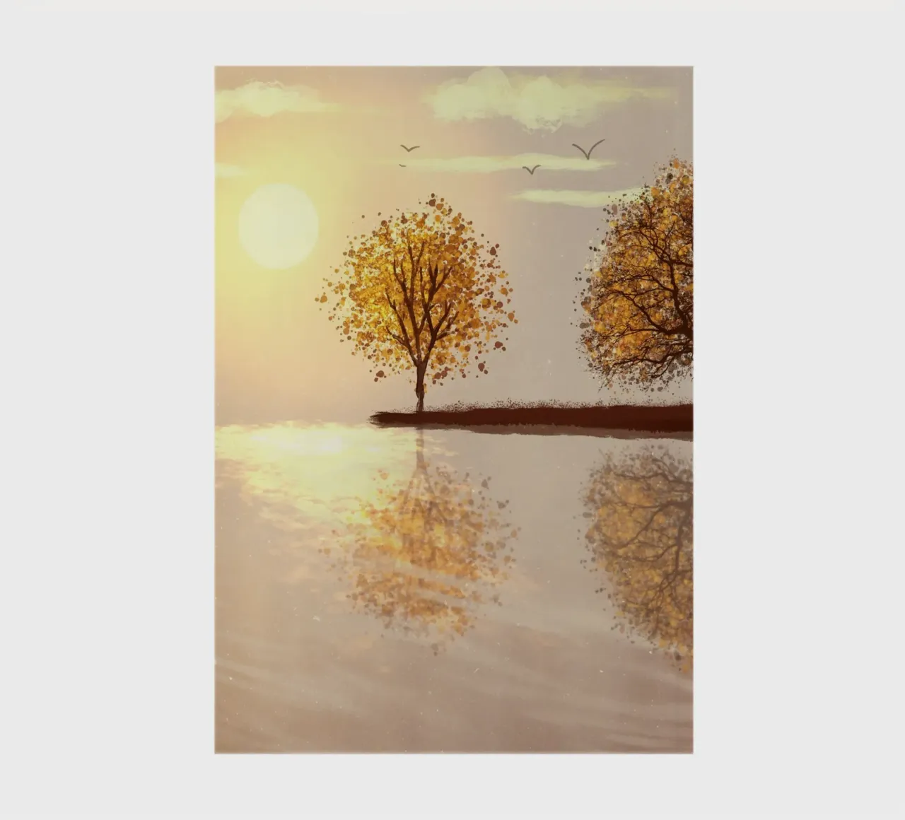 tree reflect in the sunlight notebook by scoten