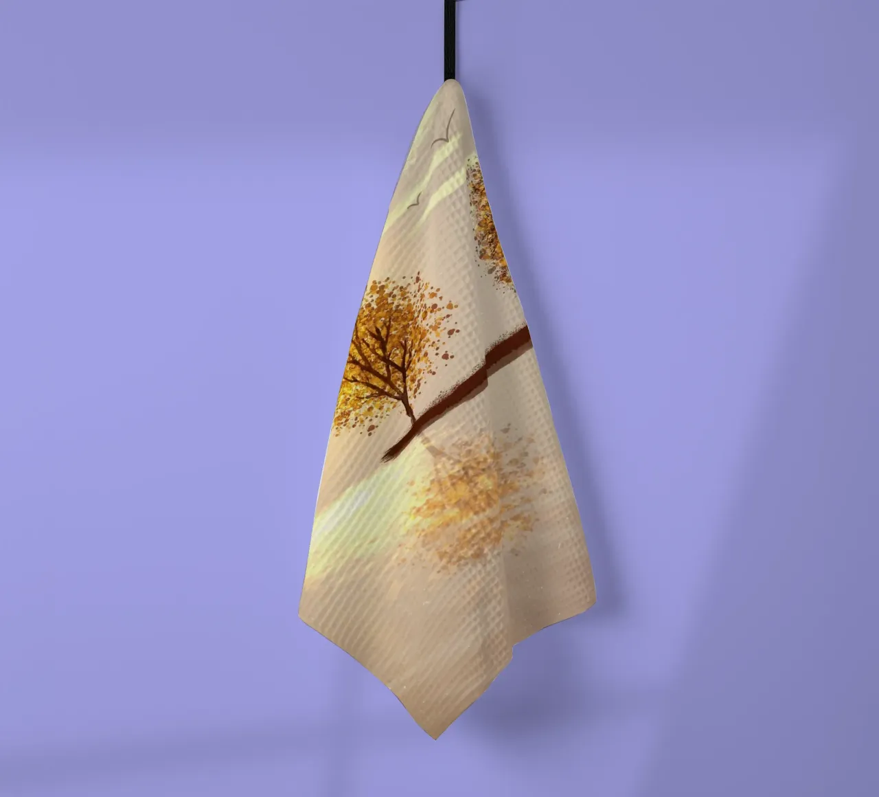 tree reflect in the sunlight canovaccio da cucina da scoten