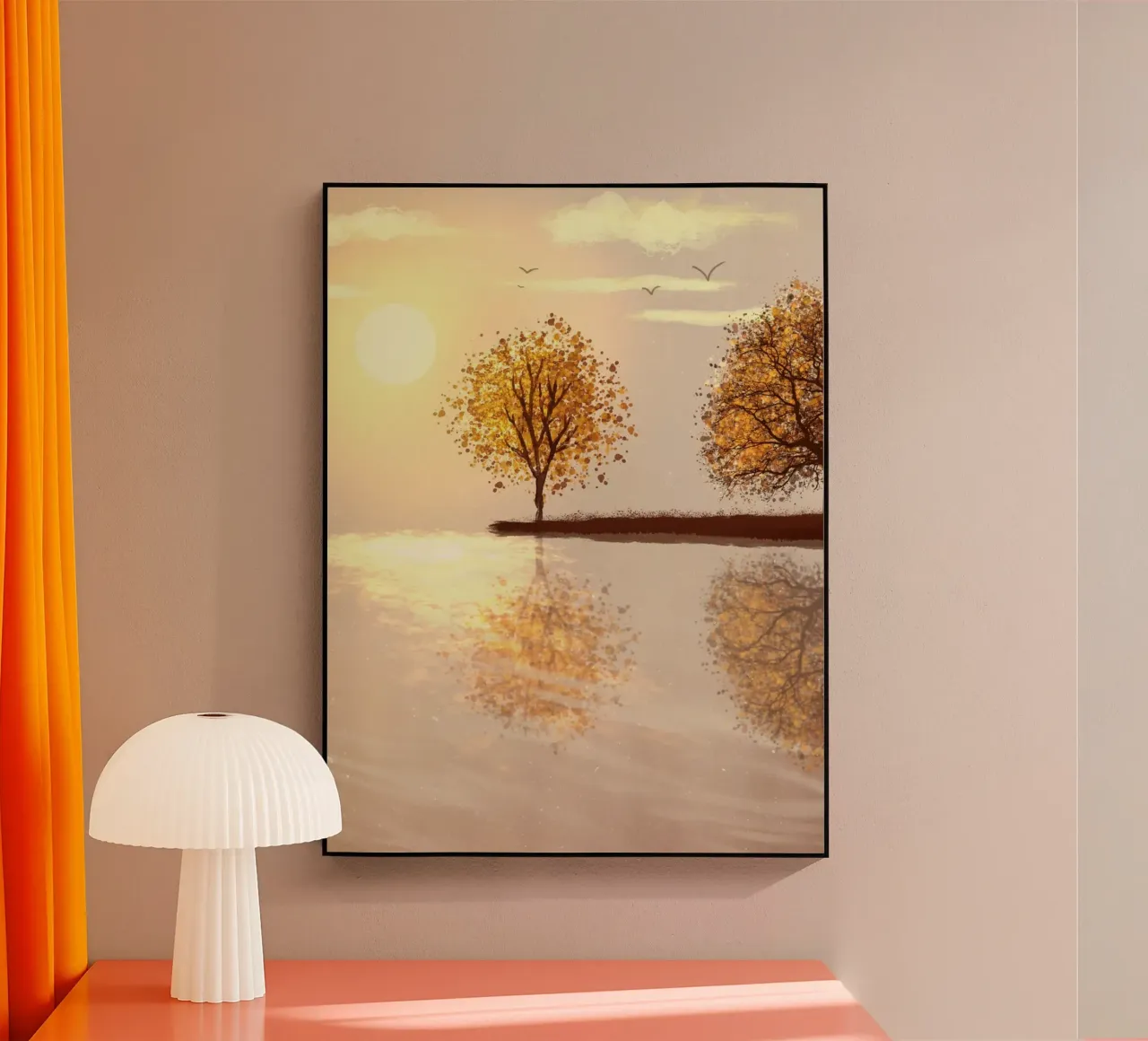 tree reflect in the sunlight plexiglass da scoten