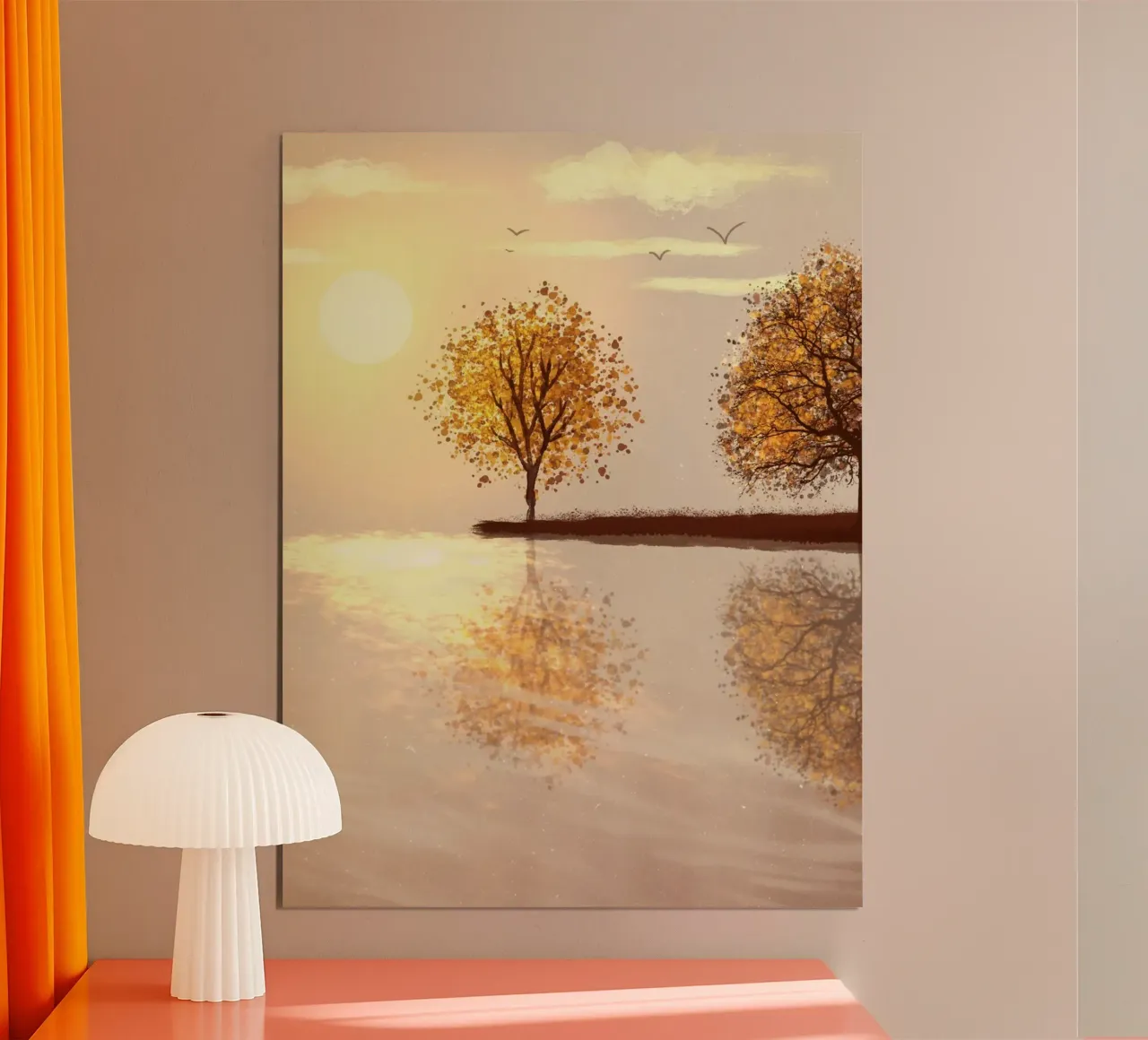 tree reflect in the sunlight Hahnemühle von scoten
