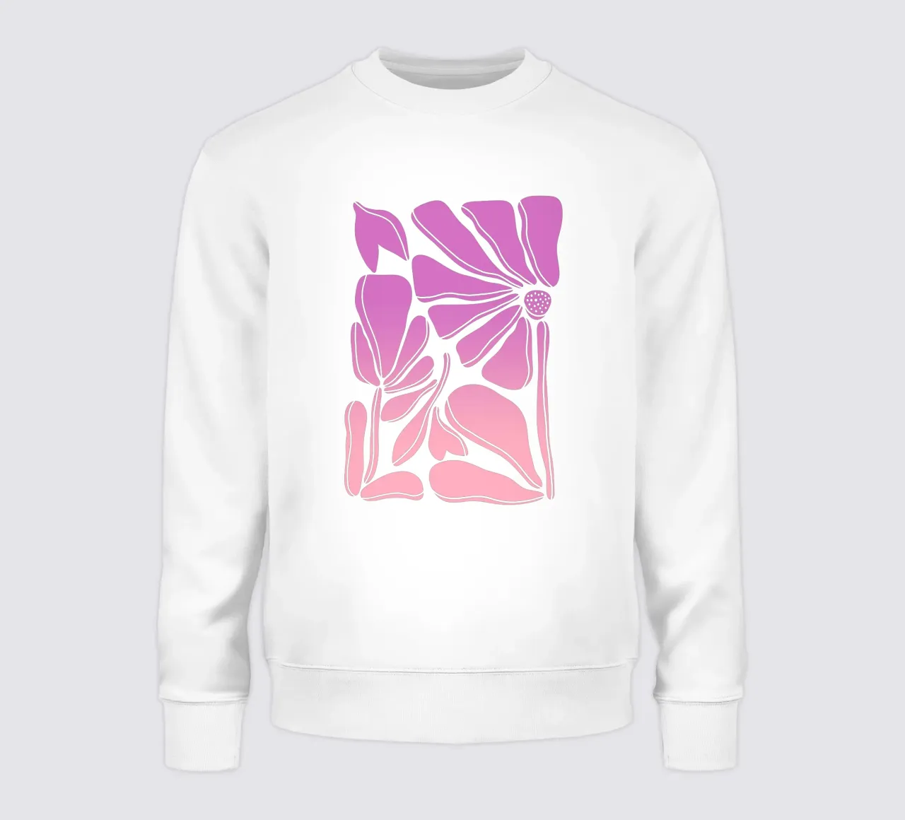 Blumen gradient pink felpa da BAINAI STYLE