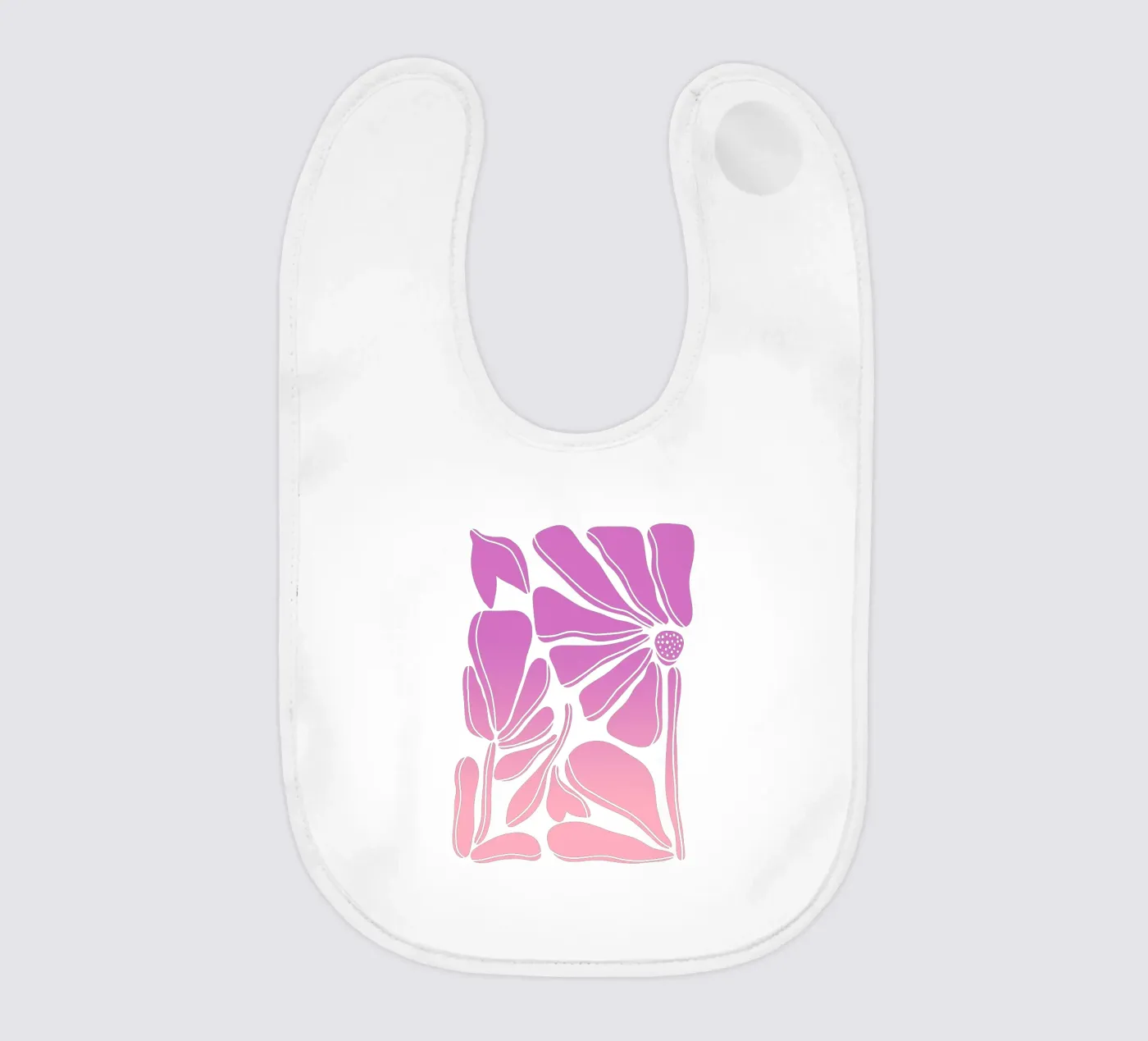 Blumen gradient pink Babylätzchen von BAINAI HOME