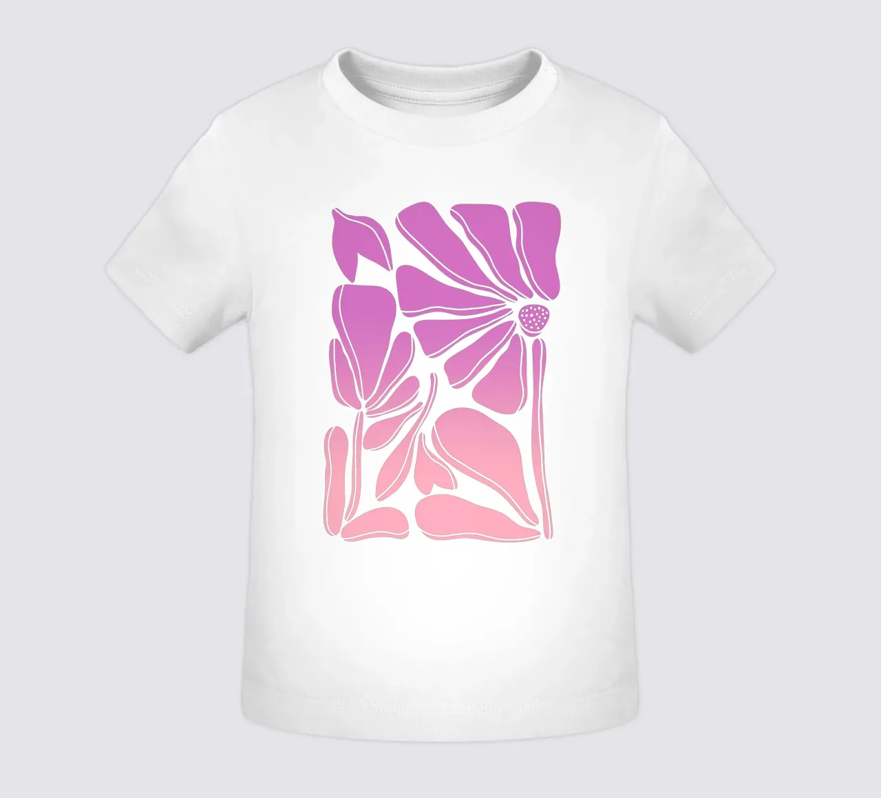 Blumen gradient pink maglietta neonato da BAINAI STYLE