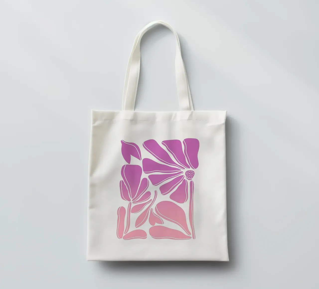 Blumen gradient pink borsa in juta da BAINAI STYLE