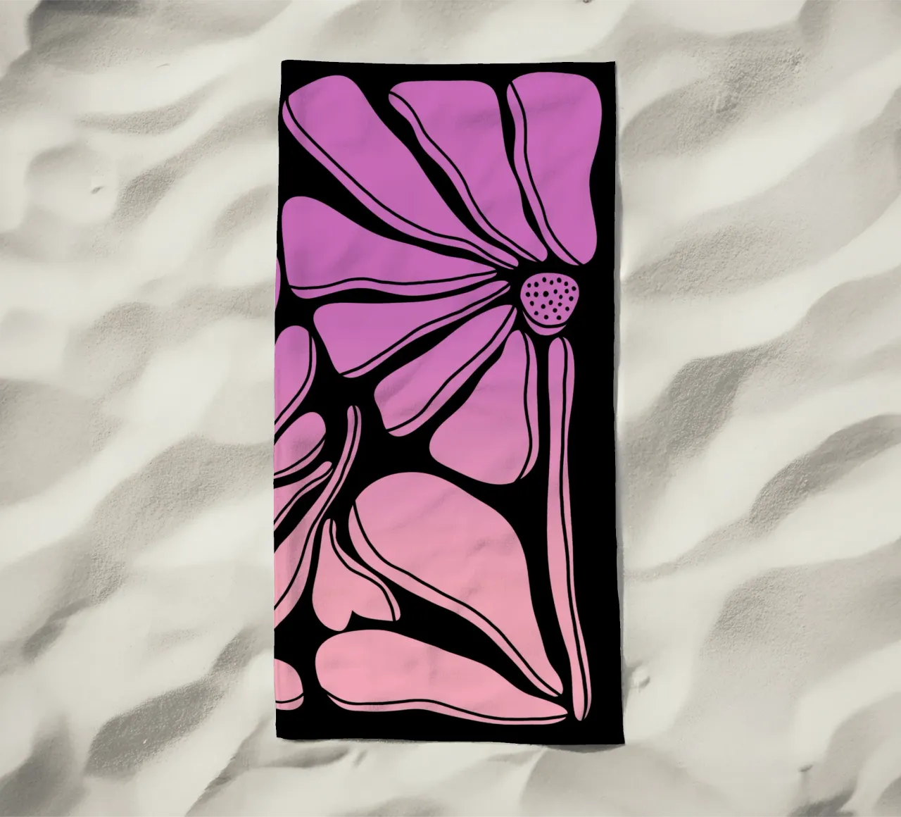 Blumen gradient pink telo mare da BAINAI STYLE