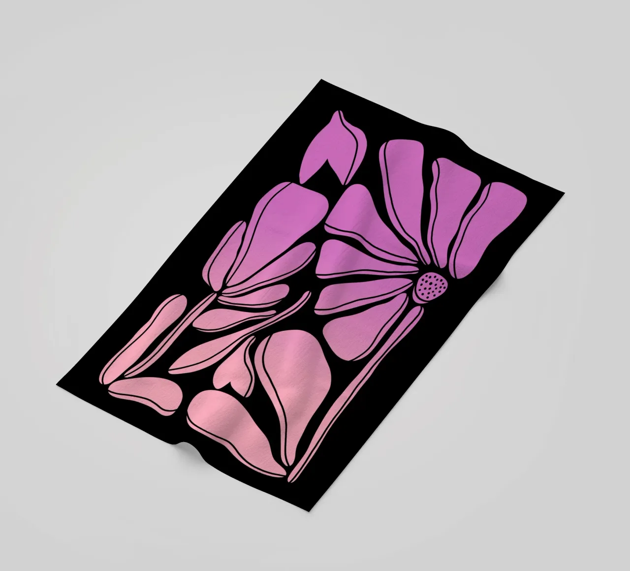 Blumen gradient pink telo mare da BAINAI STYLE
