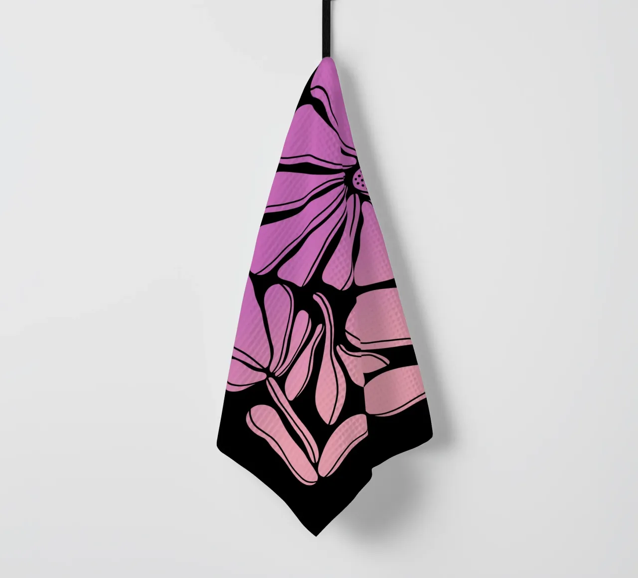 Blumen gradient pink canovaccio da cucina da BAINAI STYLE
