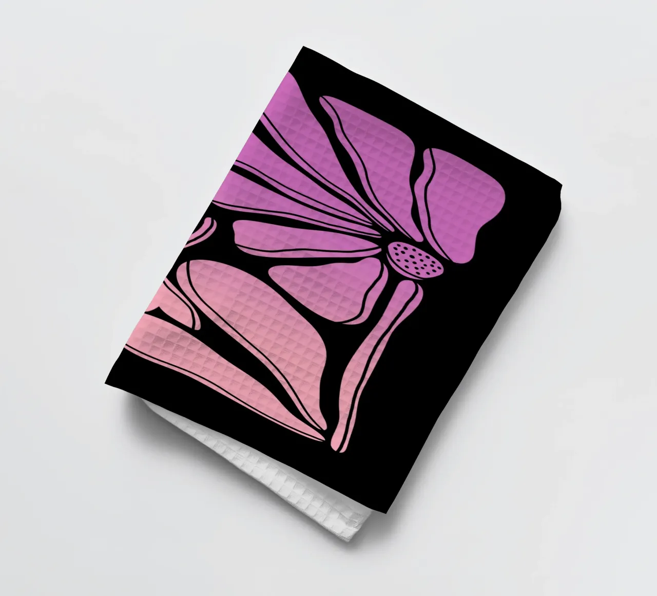Blumen gradient pink canovaccio da cucina da BAINAI STYLE