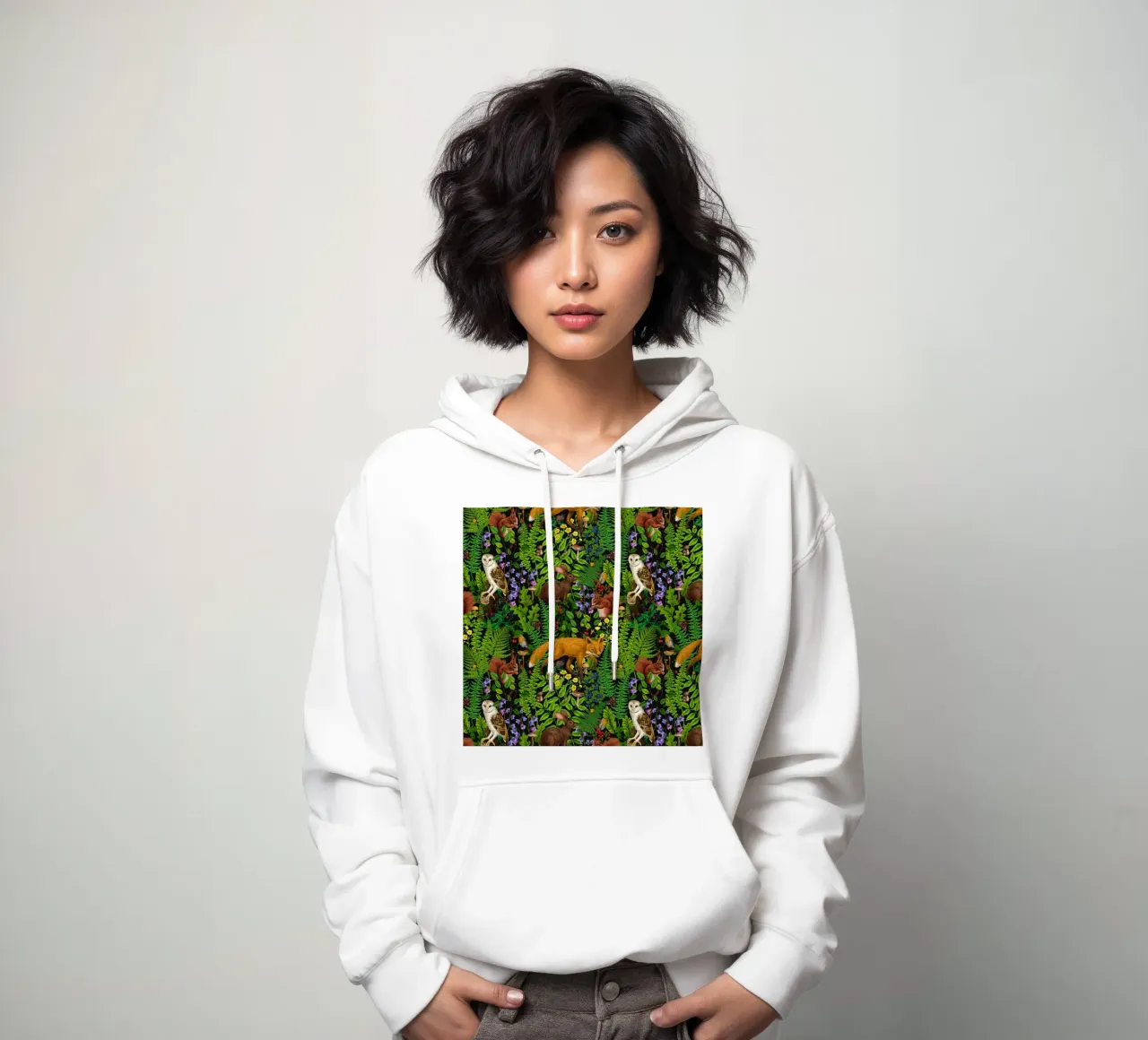 Vita nella foresta felpa con cappuccio da Painted Nature