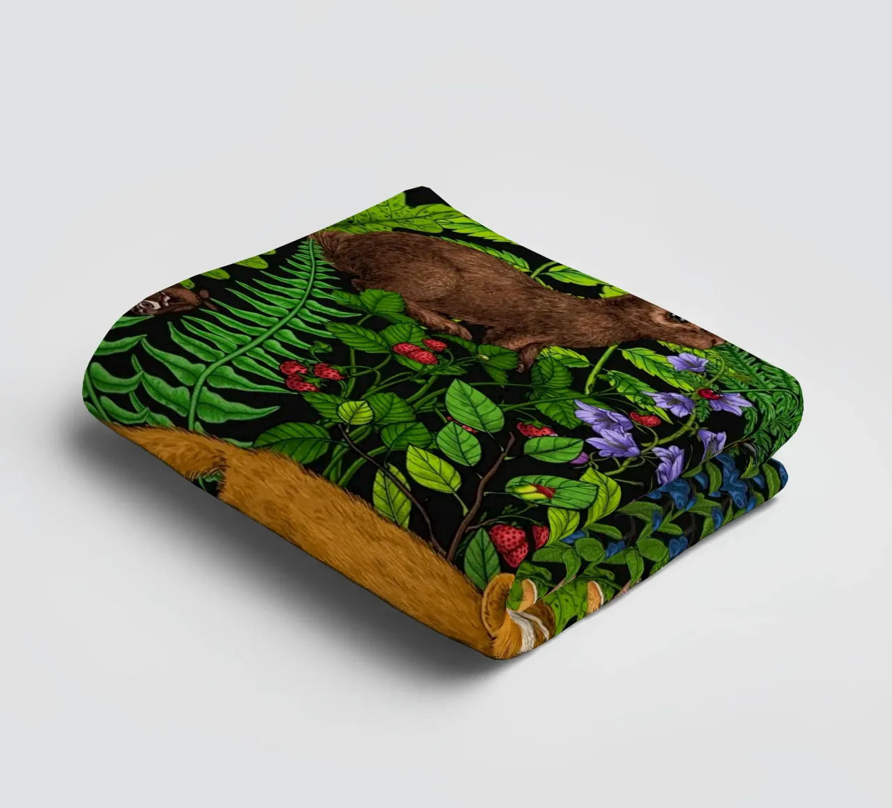 Vita nella foresta asciugamano da bagno da Painted Nature