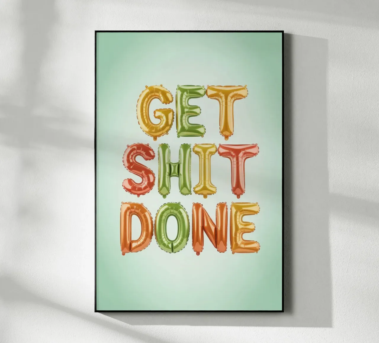 GET SHIT DONE plexiglass da Words by Niki