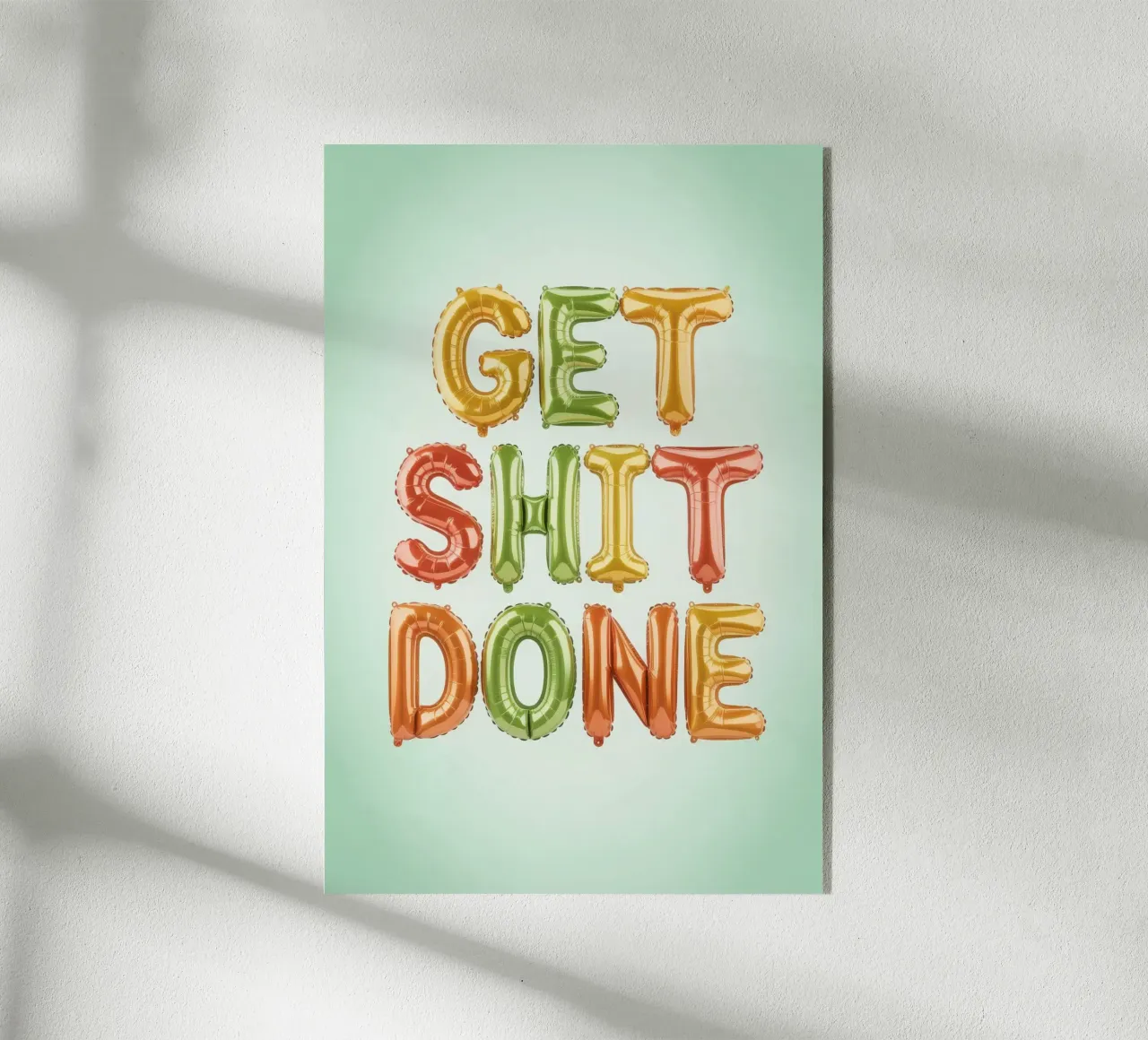 GET SHIT DONE plexiglass da Words by Niki