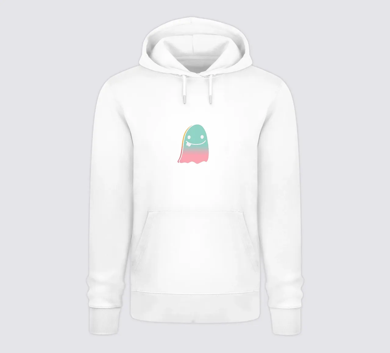 Happy doodle ghost felpa con cappuccio da BAINAI STYLE