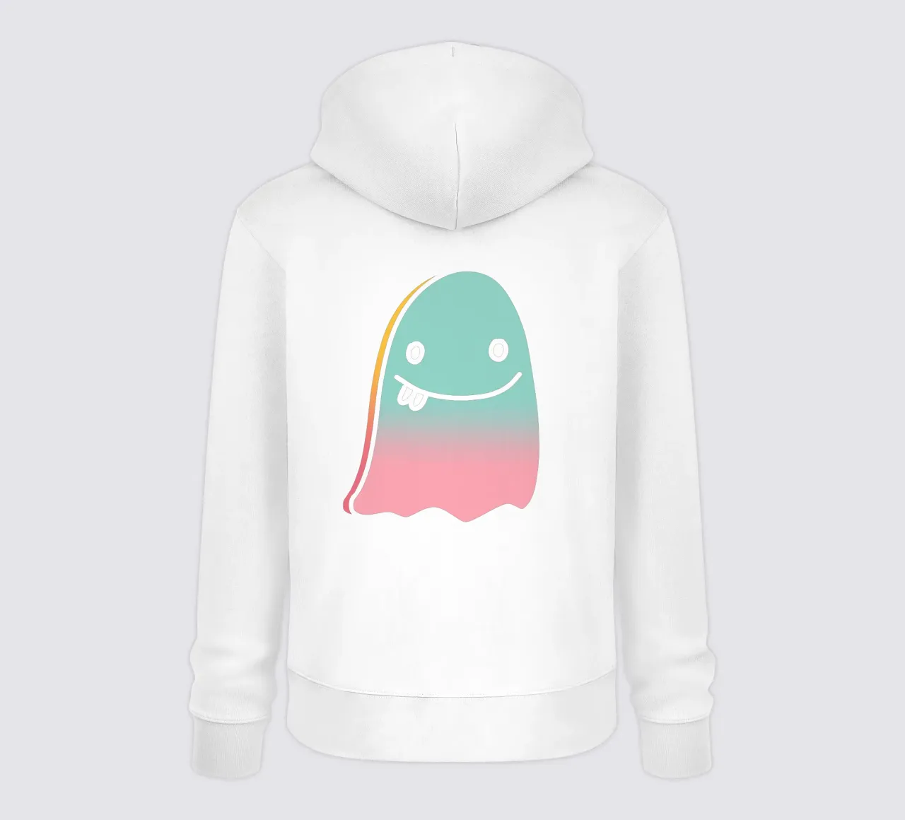 Happy doodle ghost felpa con cappuccio da BAINAI STYLE