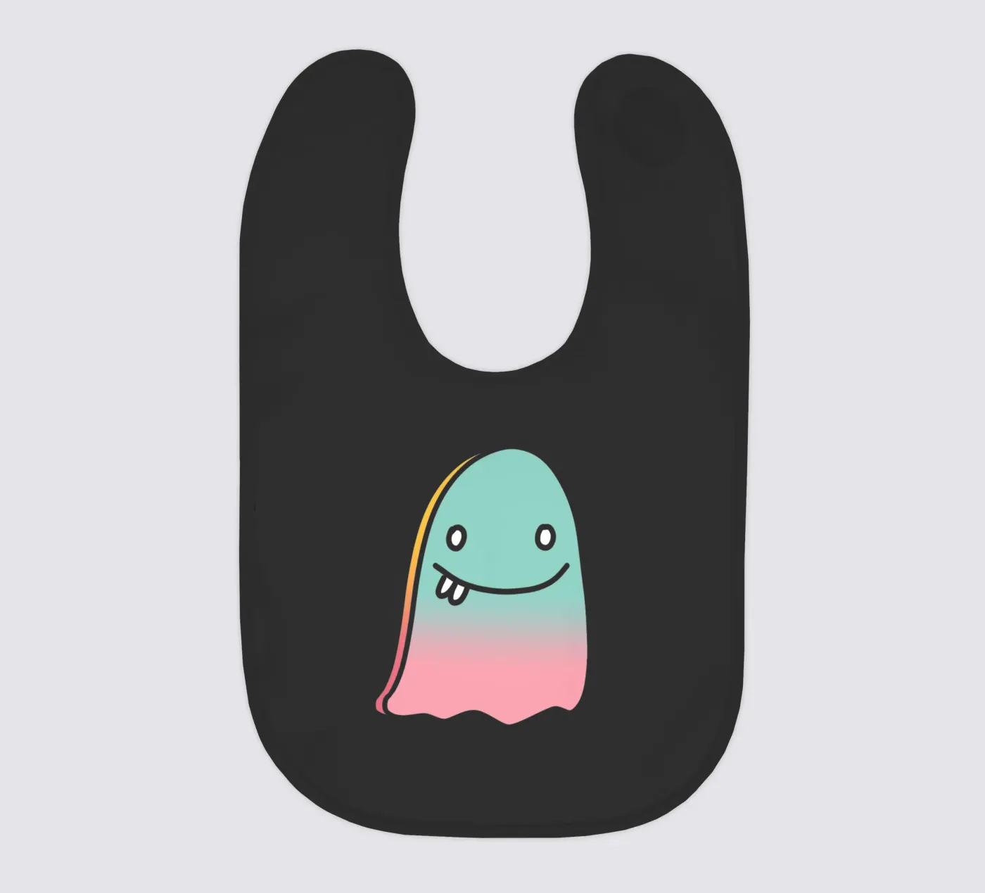 Happy doodle ghost bavaglino da BAINAI KAWAII