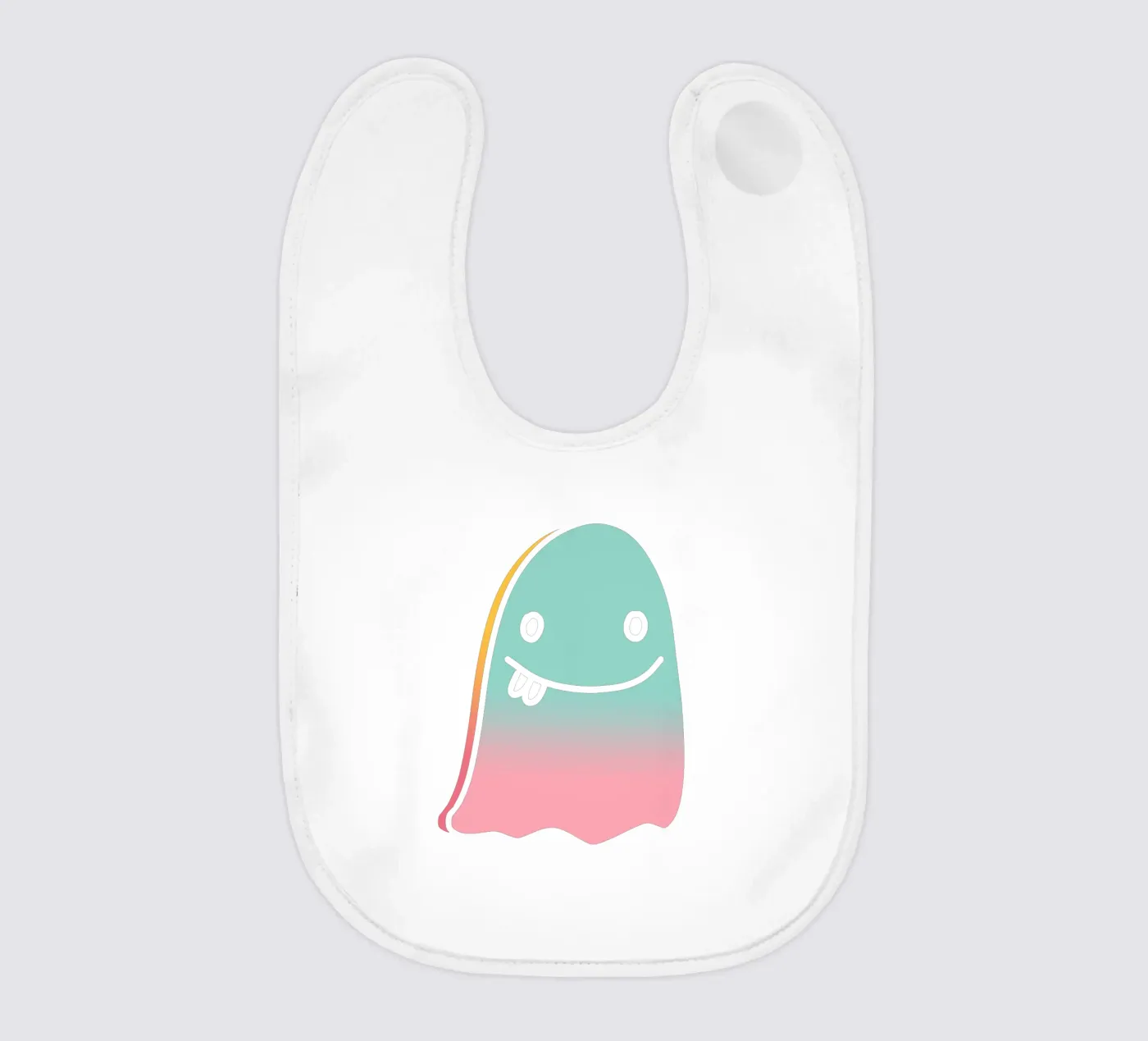 Happy doodle ghost bavaglino da BAINAI KAWAII