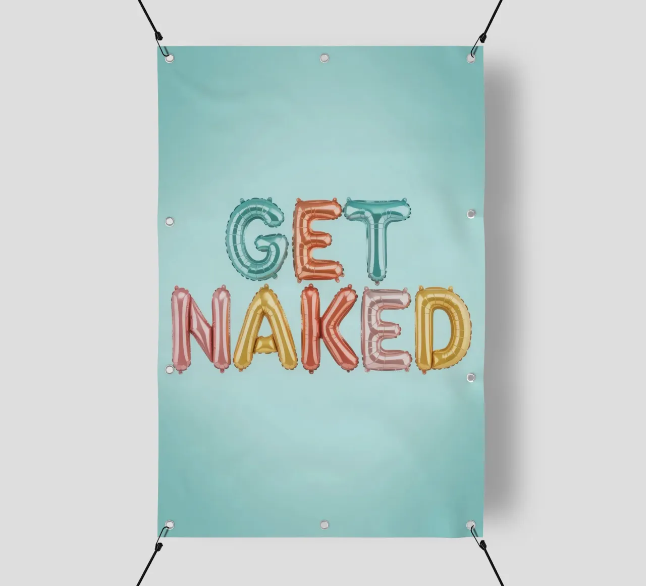 Get Naked telo in pvc da Words by Niki