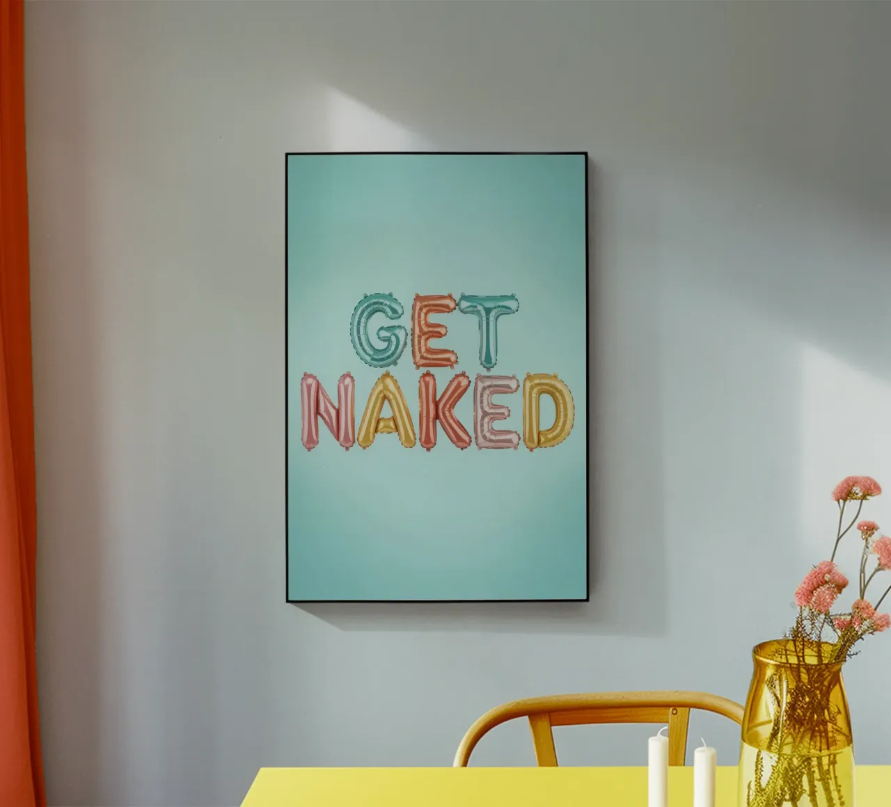 Get Naked plexiglass da Words by Niki