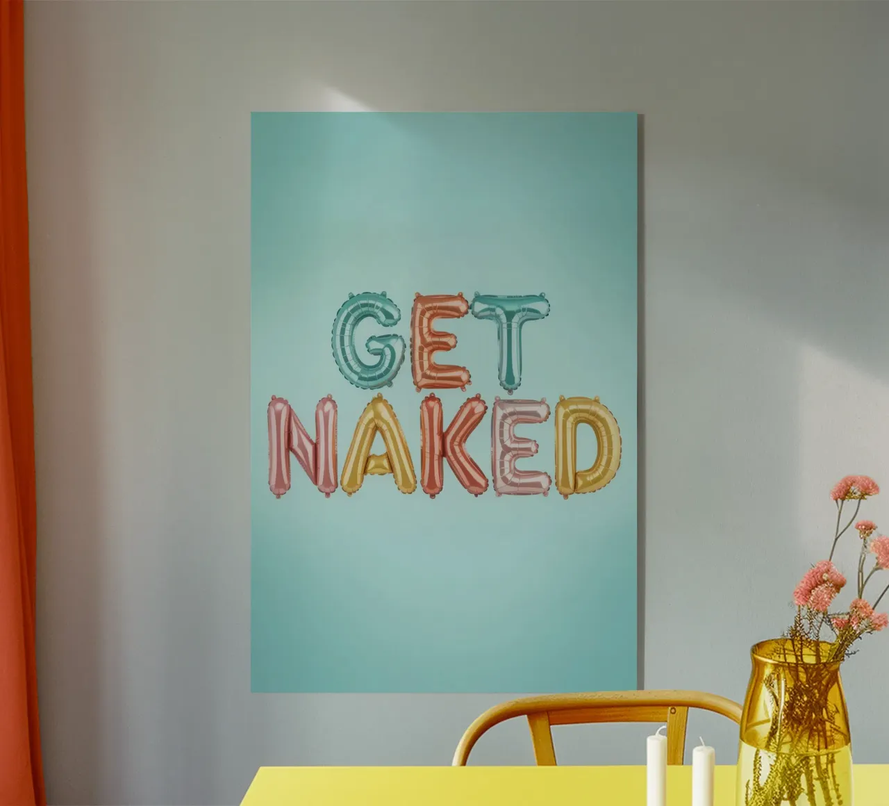 Get Naked plexiglass da Words by Niki