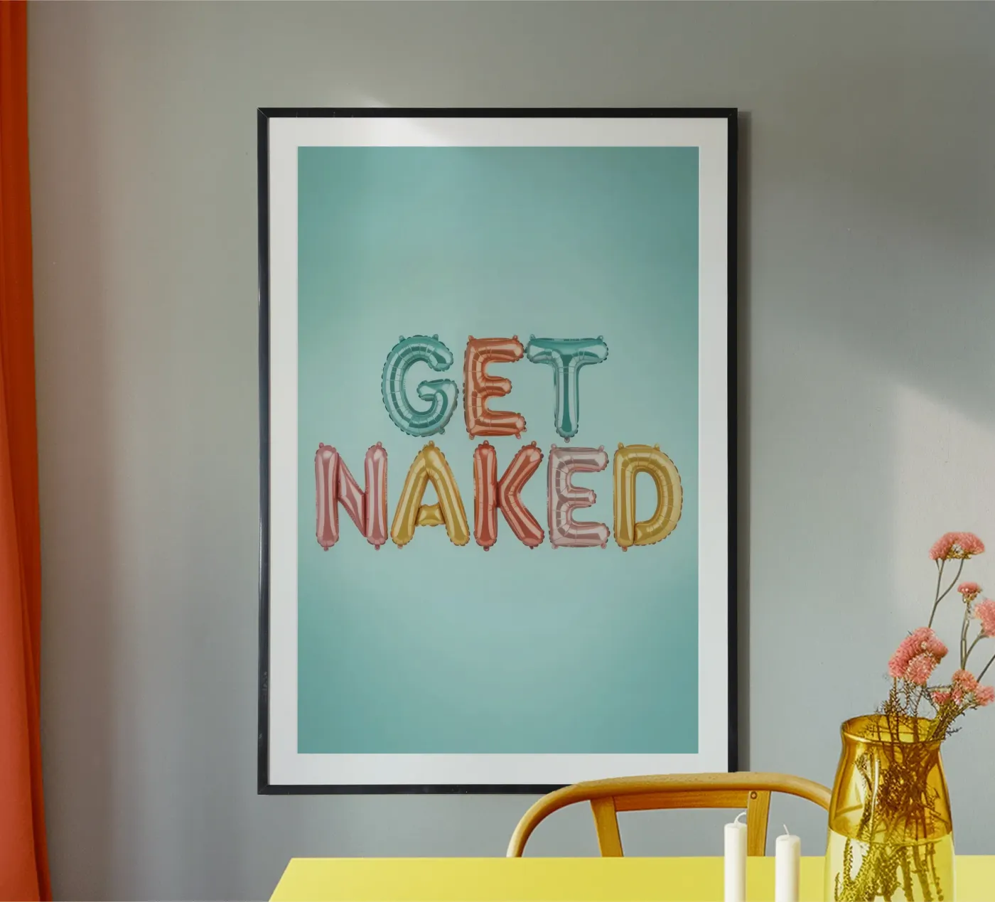 Get Naked poster da Words by Niki