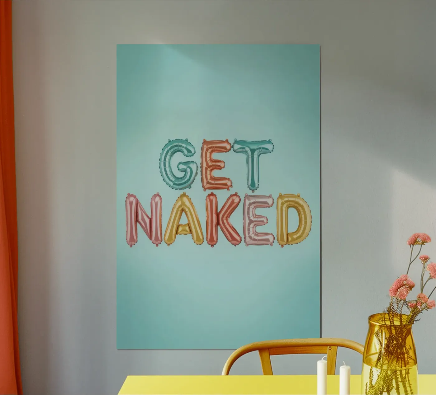 Get Naked poster da Words by Niki