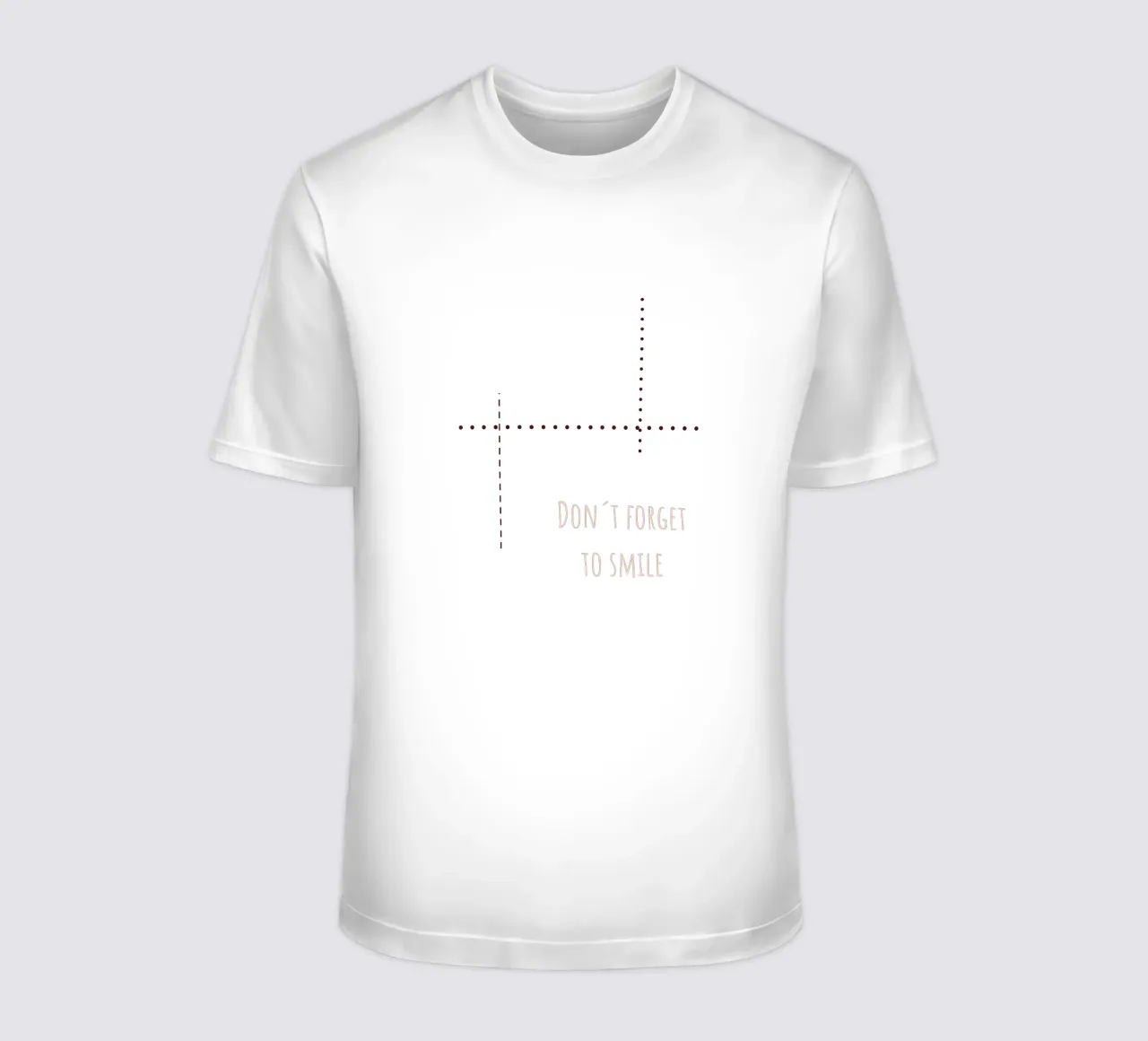 Sfondo rosa con la scritta Non dimenticare di sorridere t-shirt da Something for you