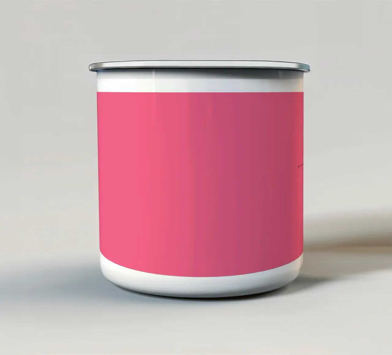Sfondo rosa con la scritta Non dimenticare di sorridere tazza in smalto da Something for you