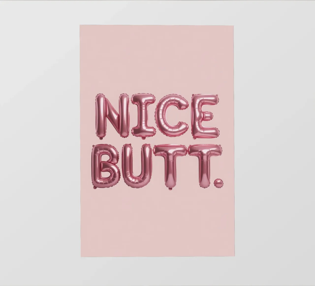 Nice Butt telo in pvc da Words by Niki