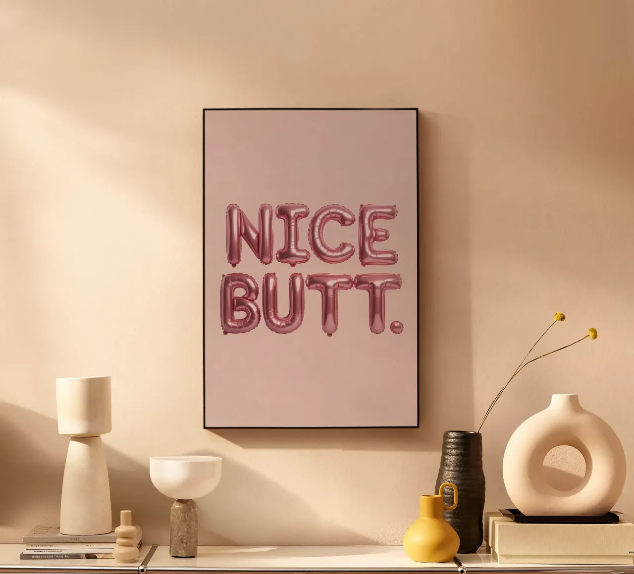 Nice Butt plexiglass da Words by Niki