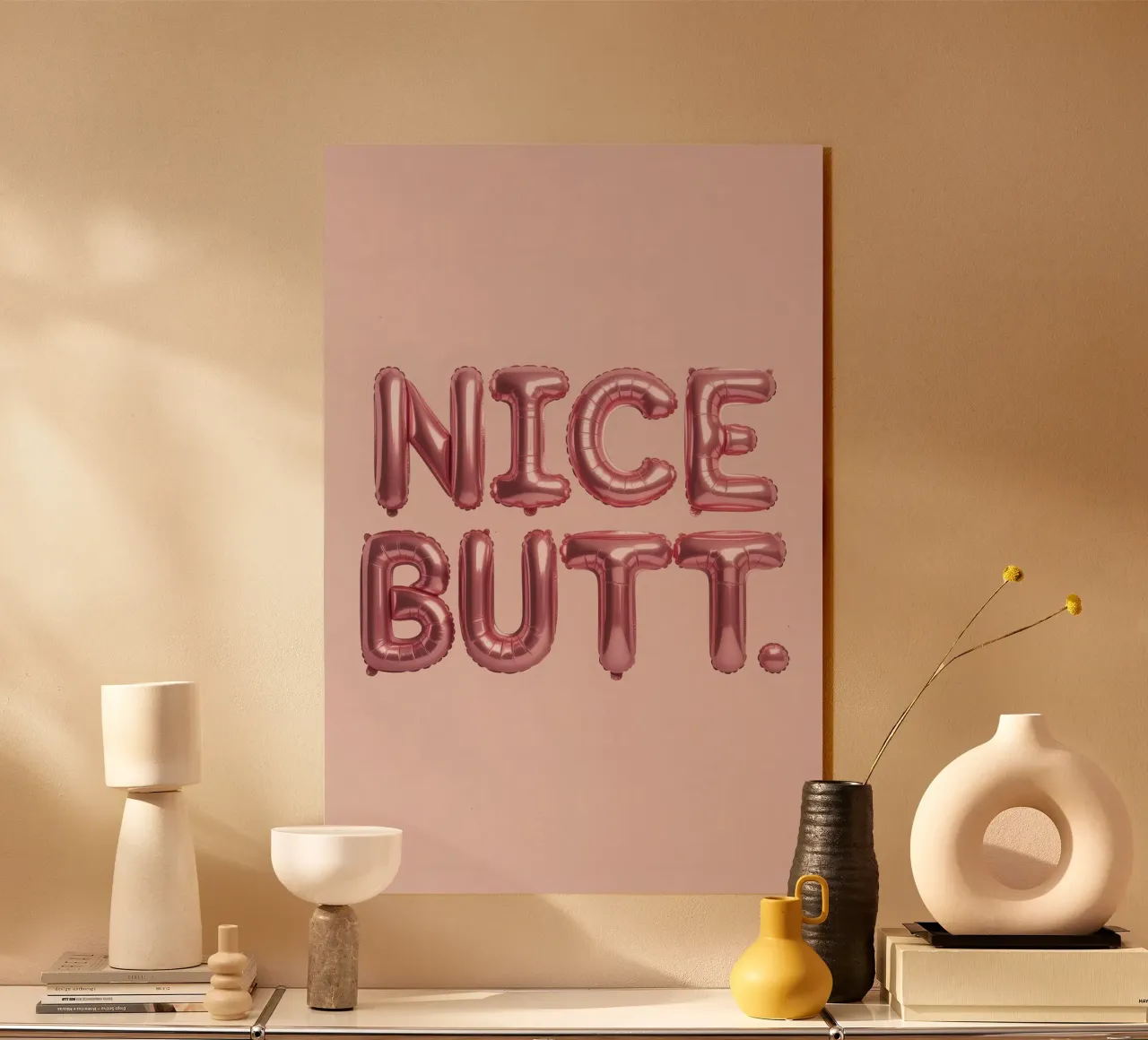 Nice Butt plexiglass da Words by Niki