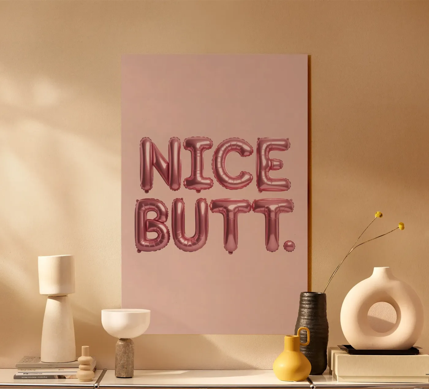 Nice Butt plexiglass da Words by Niki