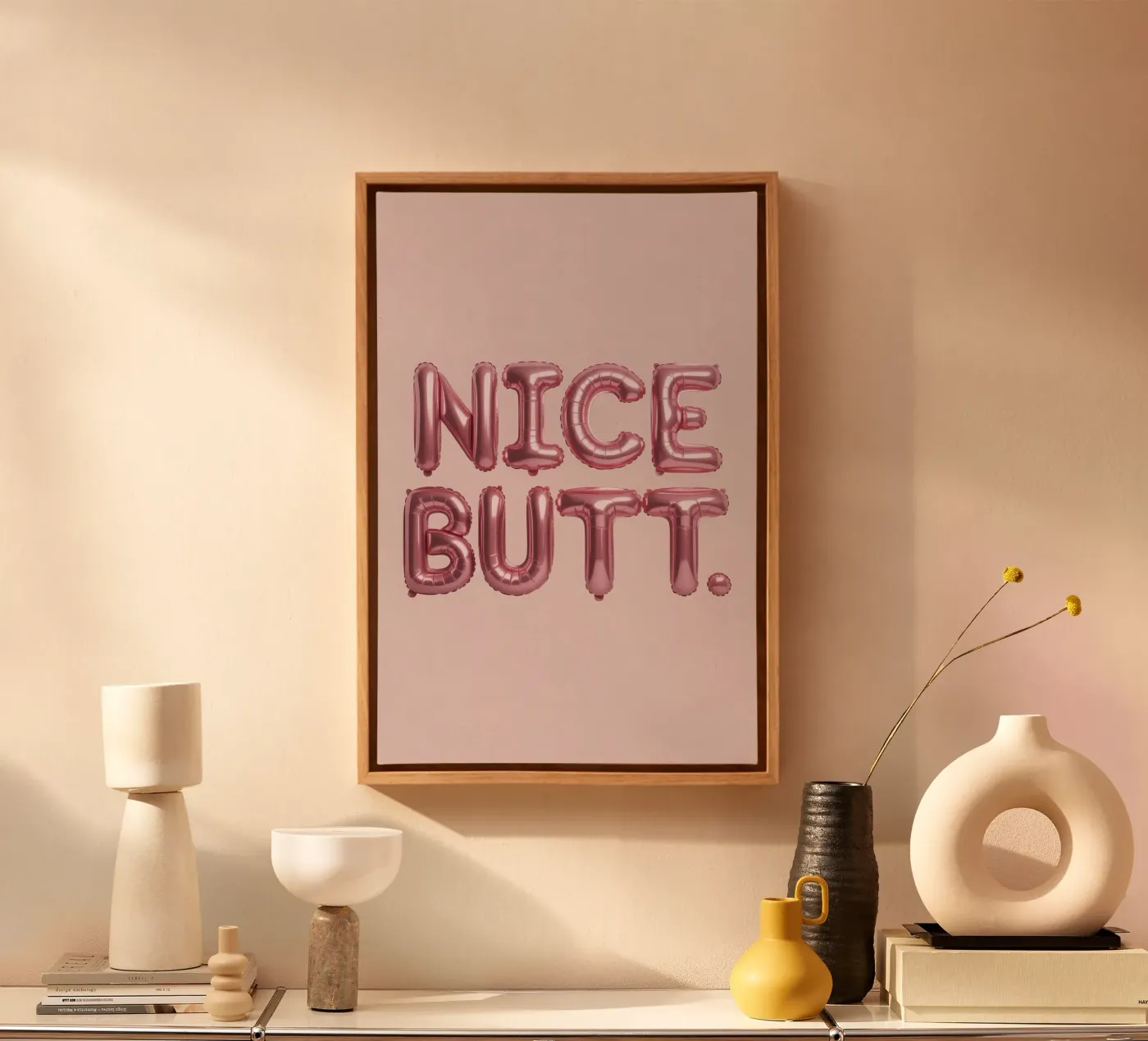 Nice Butt canvas by Words by Niki