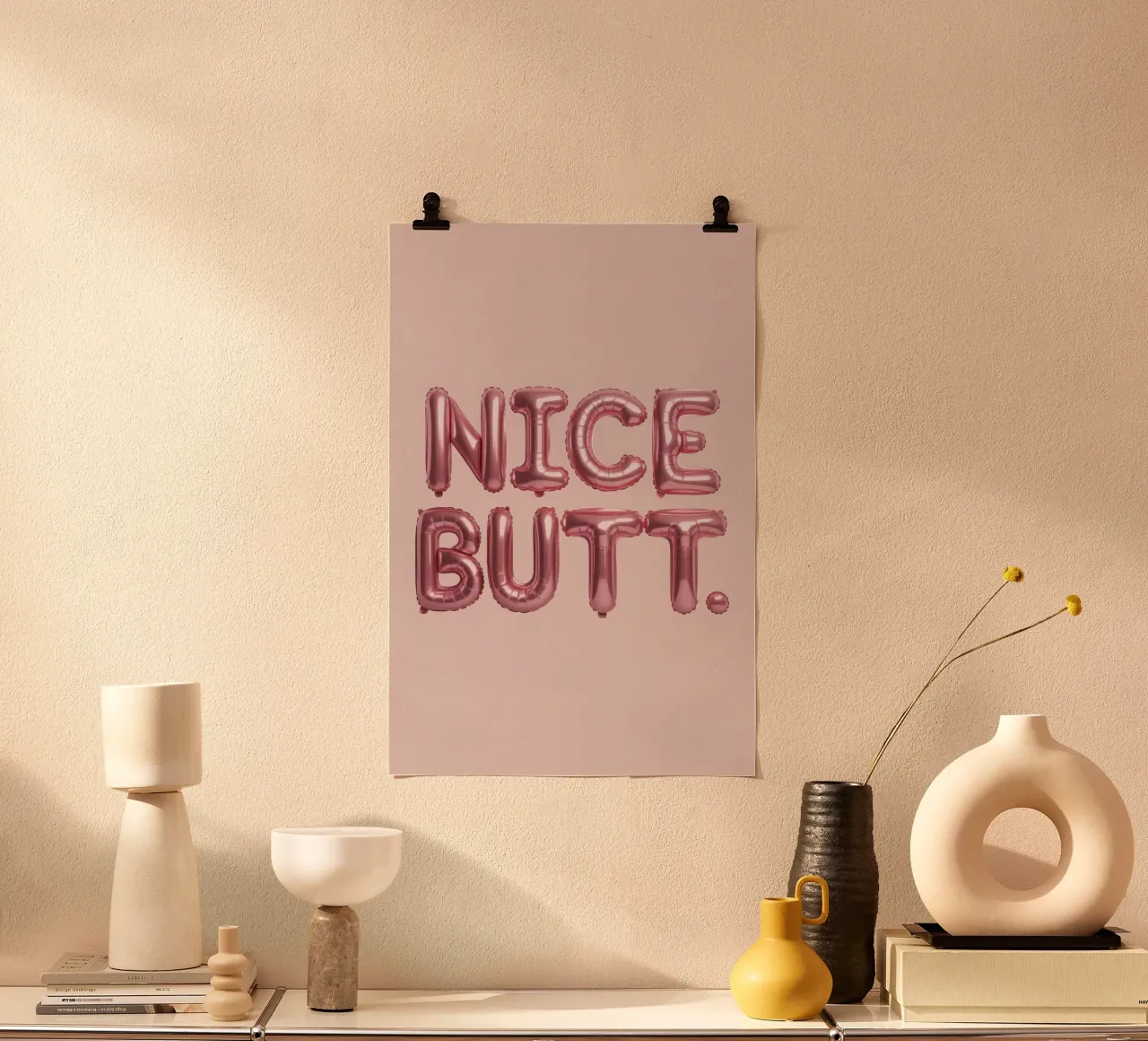 Nice Butt poster da Words by Niki
