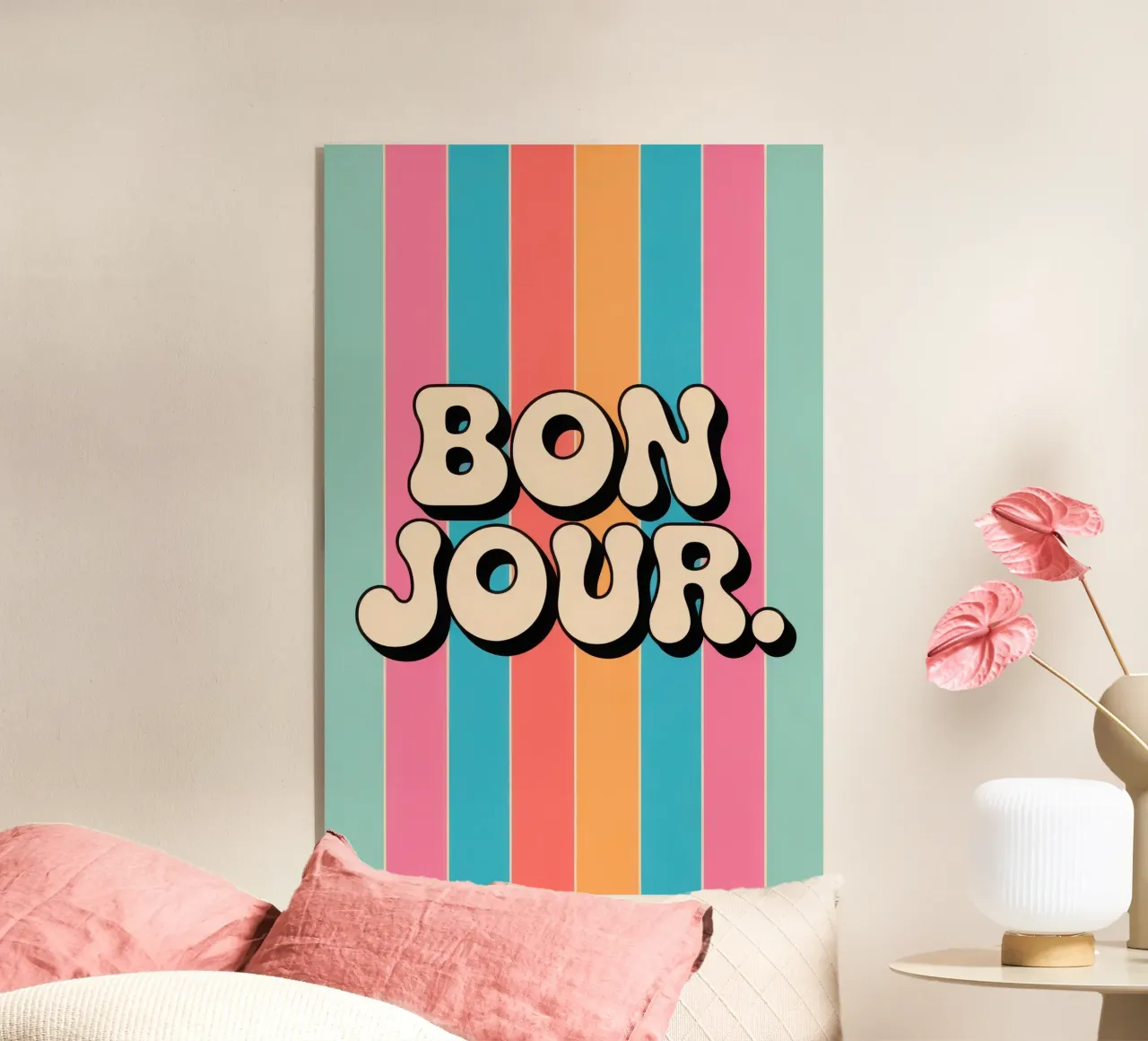 bon jour plexiglass da Words by Niki