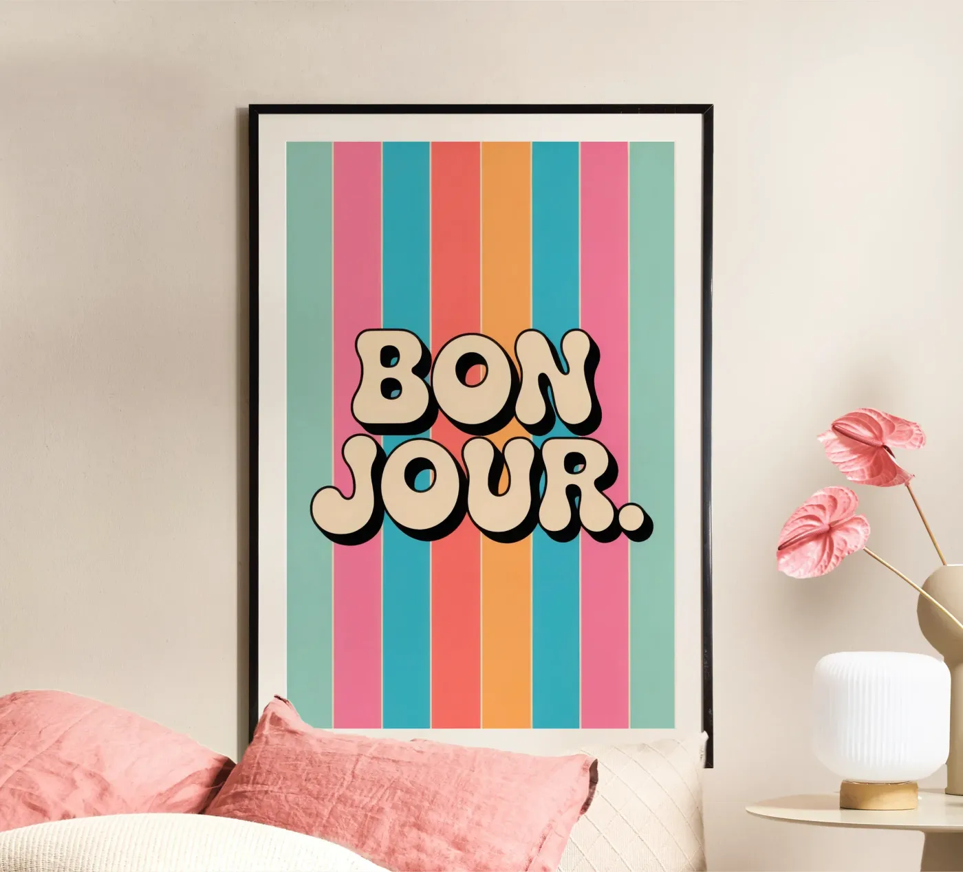bon jour poster da Words by Niki