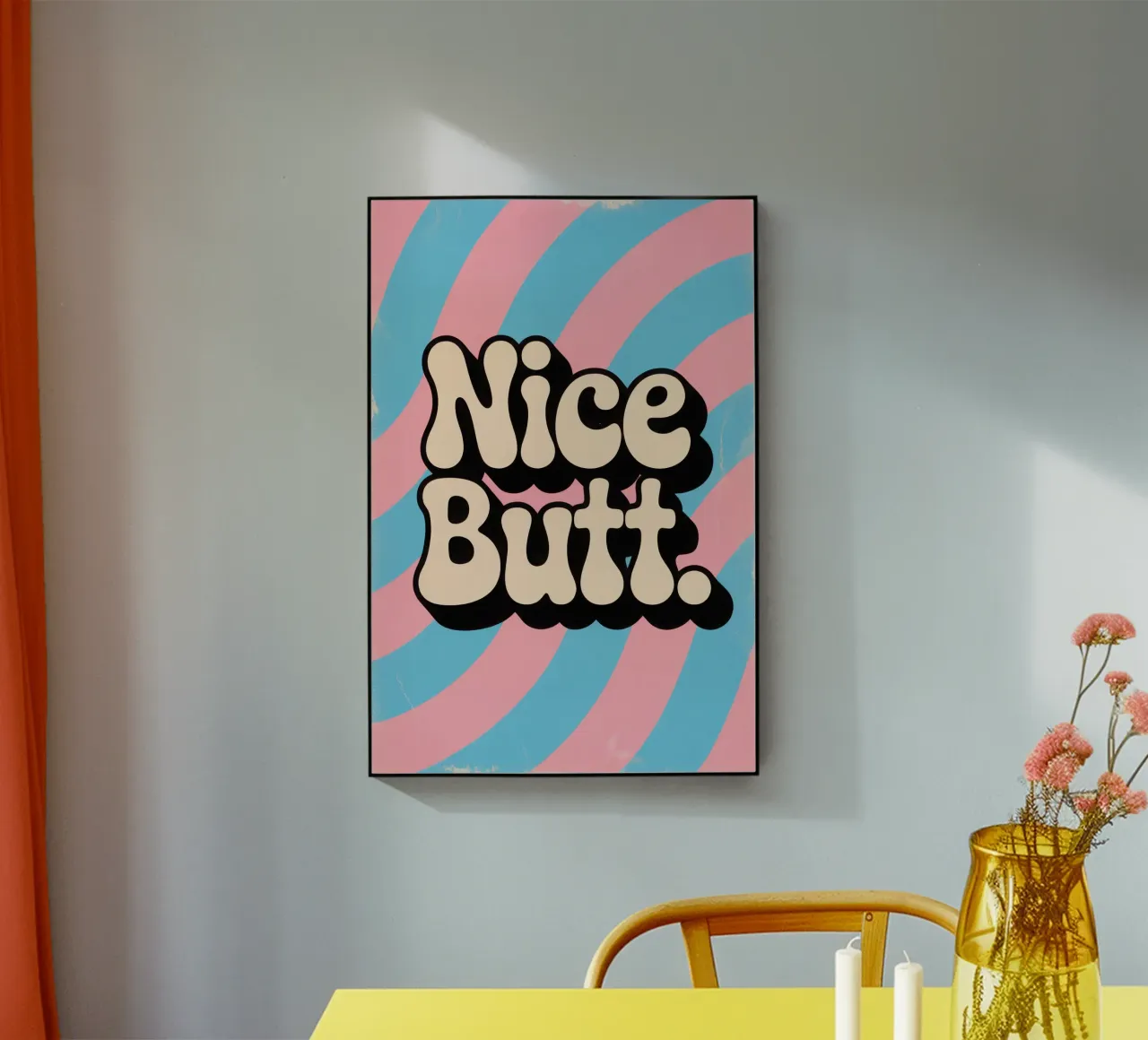 Nice Butt plexiglass da Words by Niki