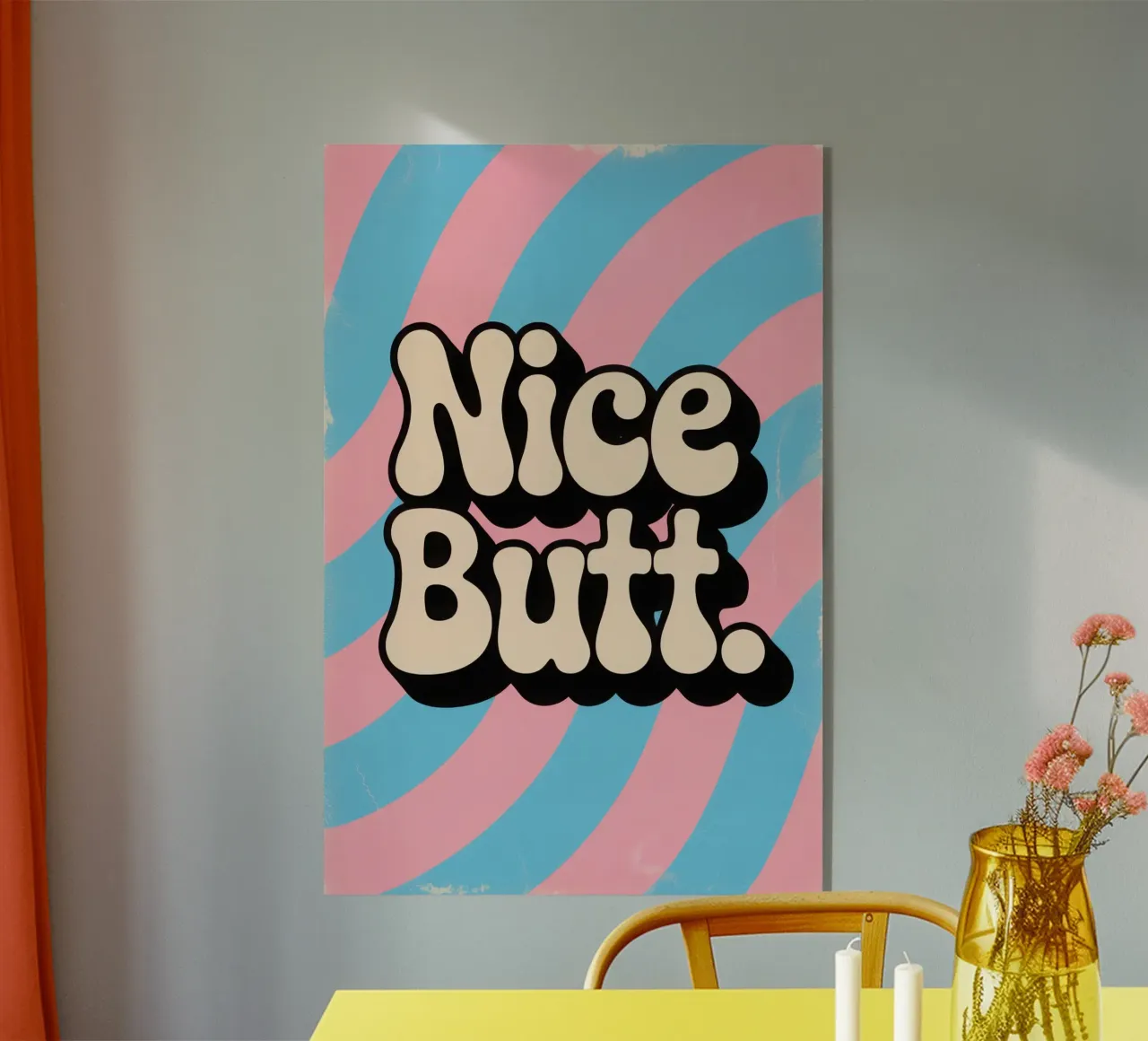 Nice Butt plexiglass da Words by Niki