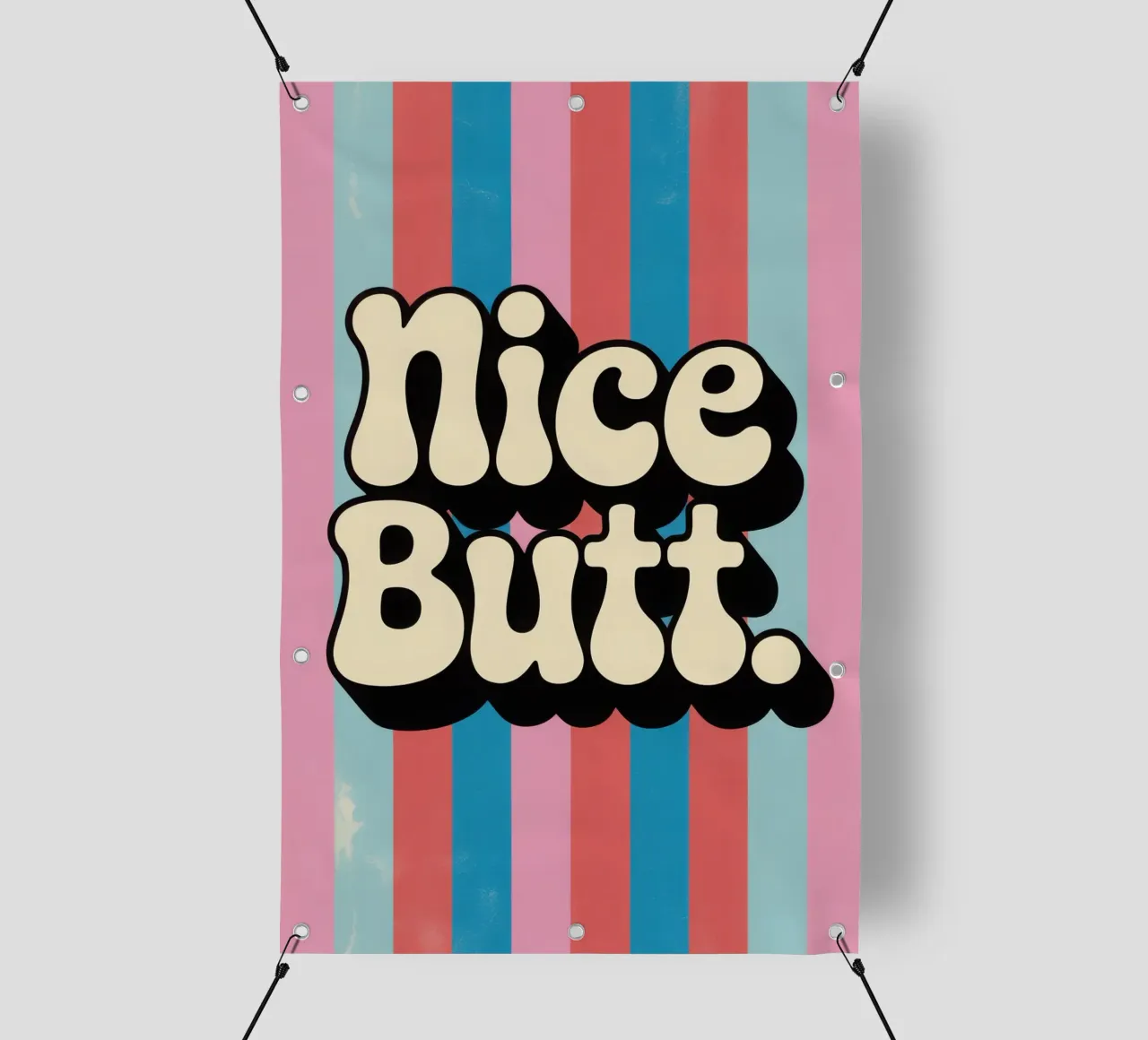 Nice Butt telo in pvc da Words by Niki