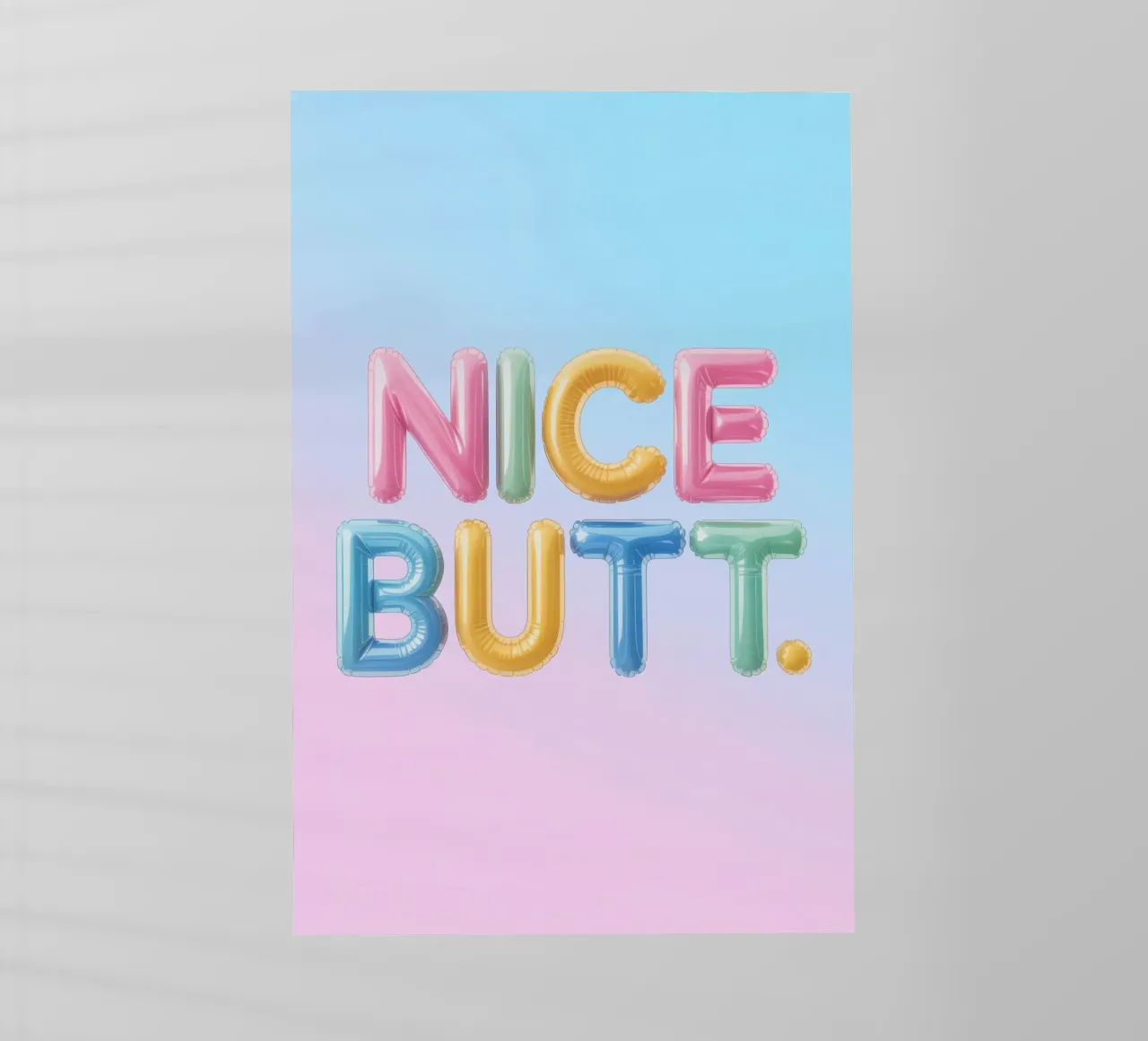 Nice Butt pellicola backlit da Words by Niki