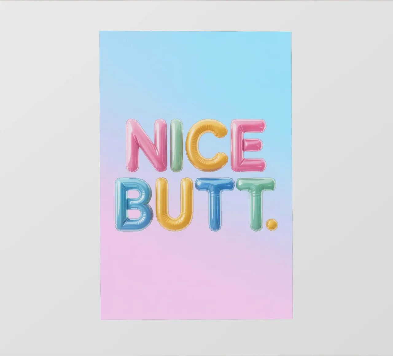 Nice Butt pellicola backlit da Words by Niki