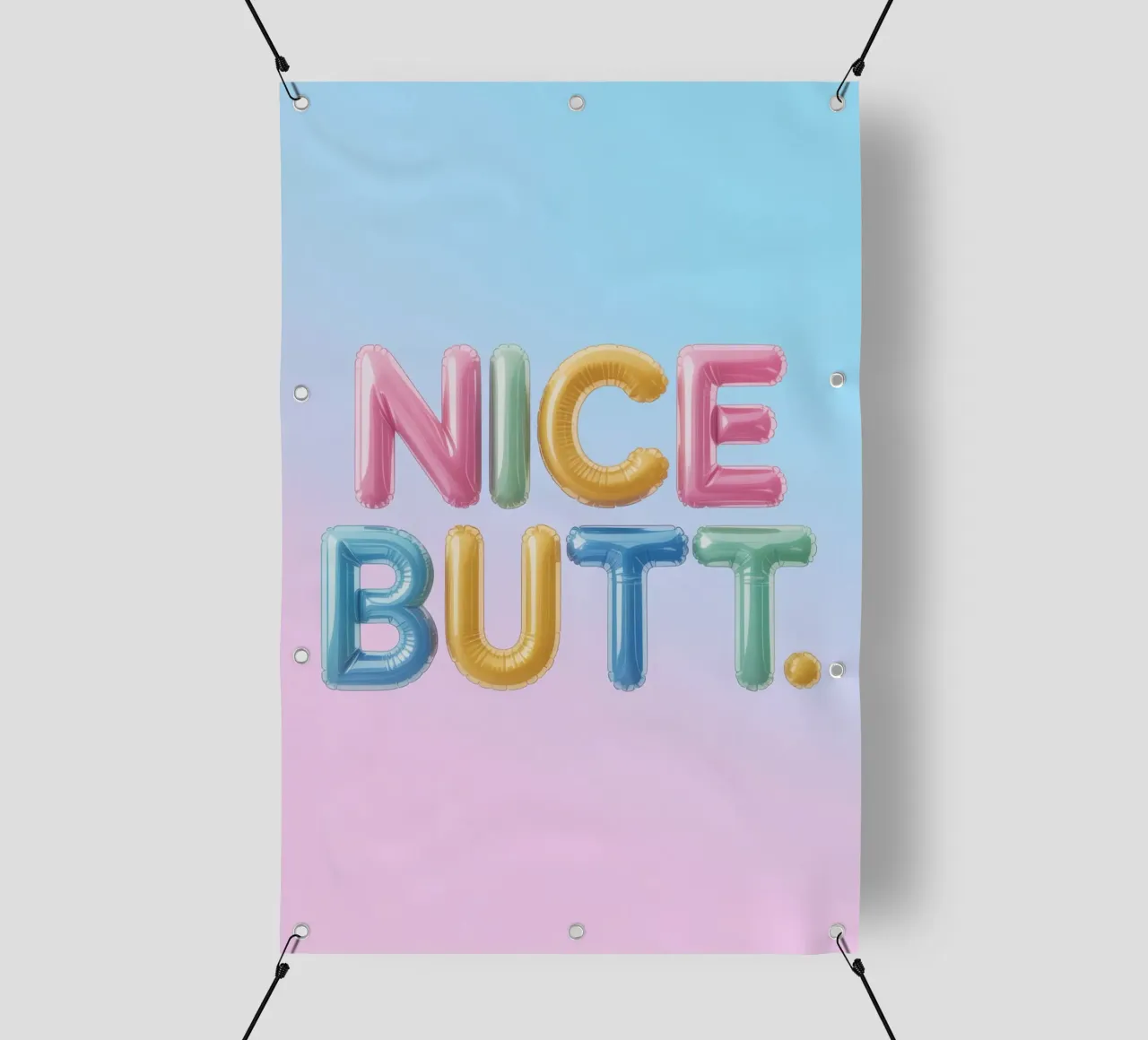 Nice Butt telo in pvc da Words by Niki