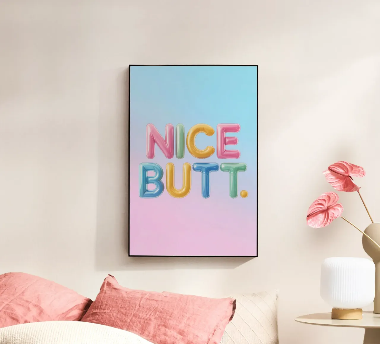 Nice Butt plexiglass da Words by Niki