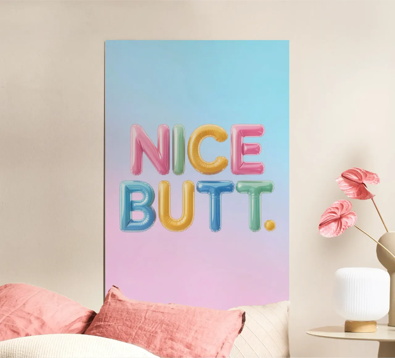 Nice Butt poster by Words by Niki