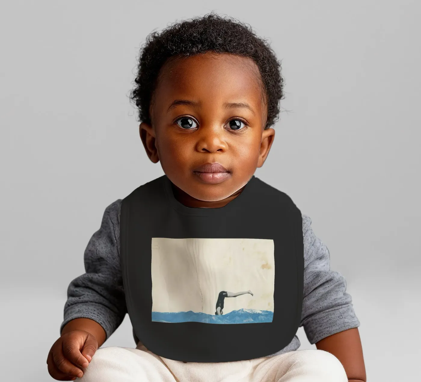 Plunge baby bib by Cassia Beck Collage