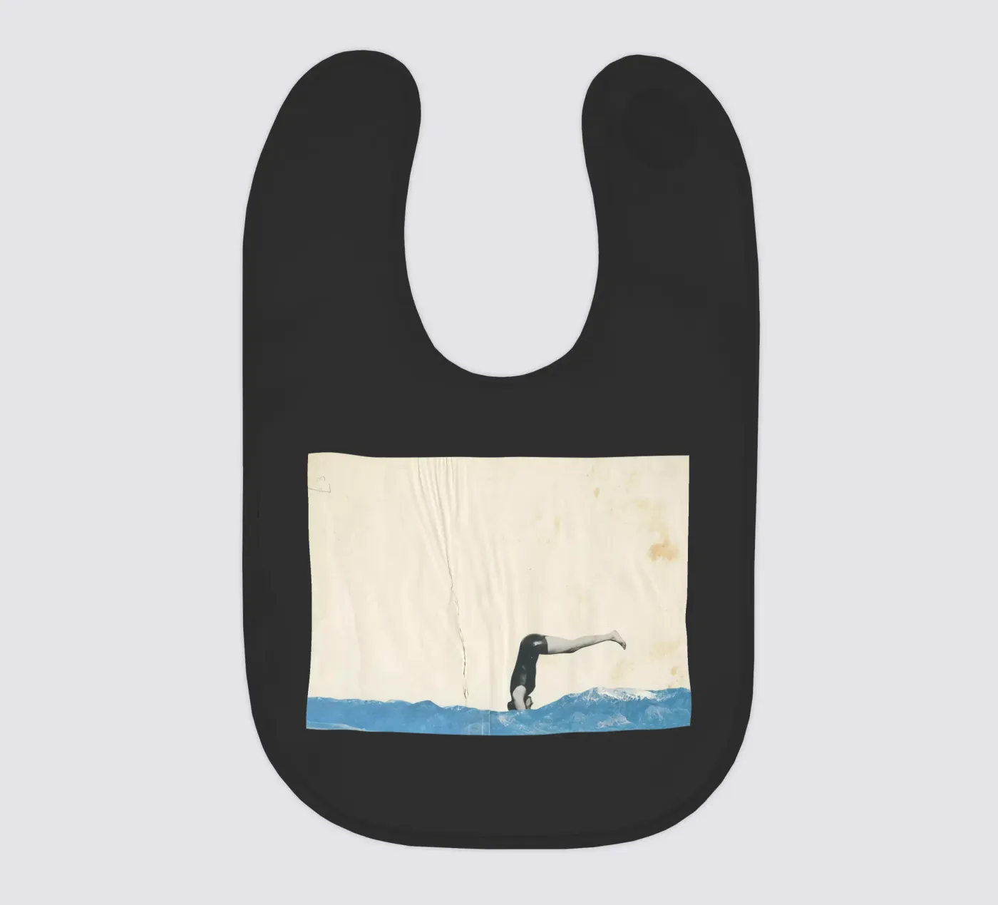 Plunge baby bib by Cassia Beck Collage